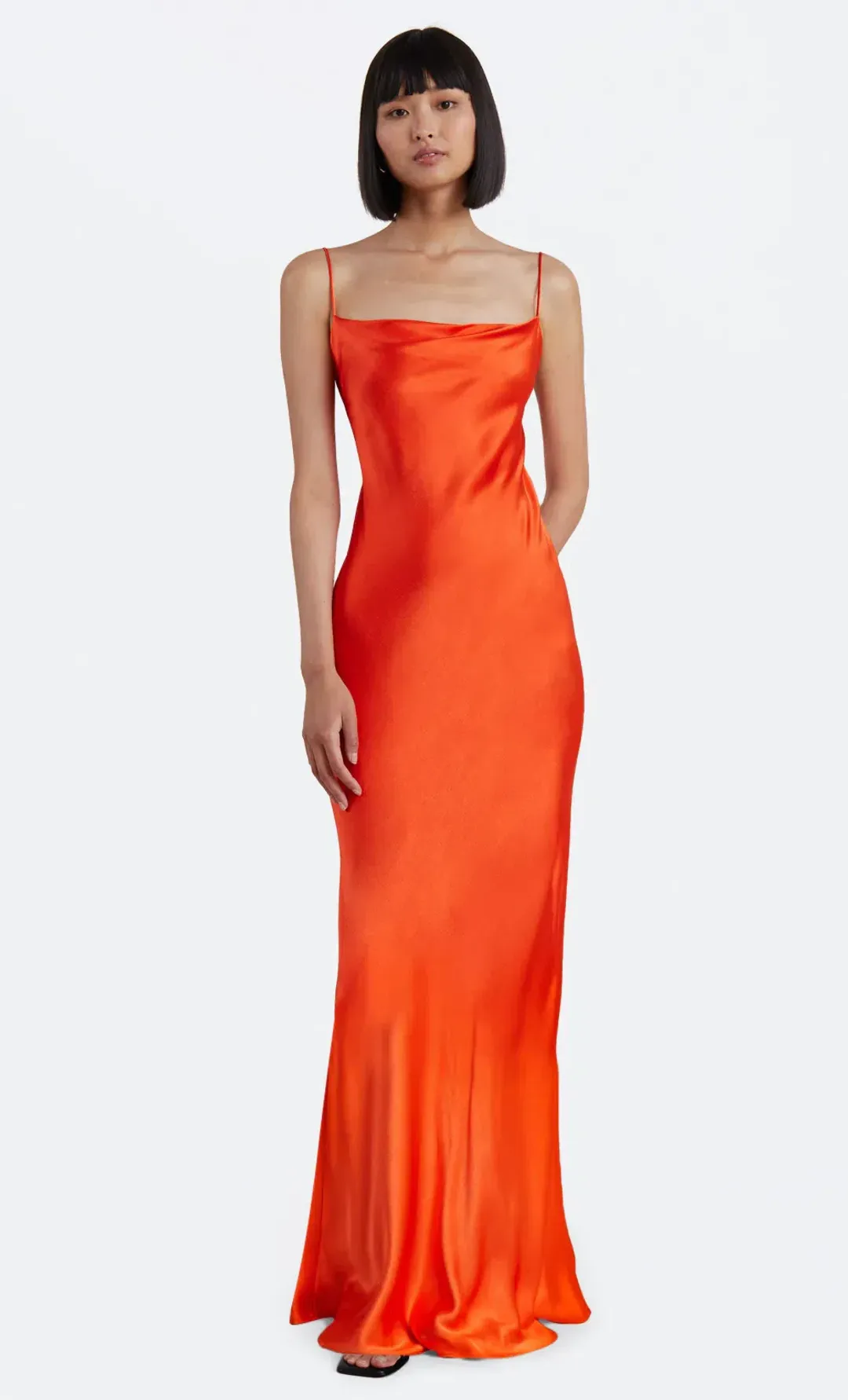 Bec & Bridge Lorelai Tie Maxi Dress Orange Size 8 for rent on The Volte - main image