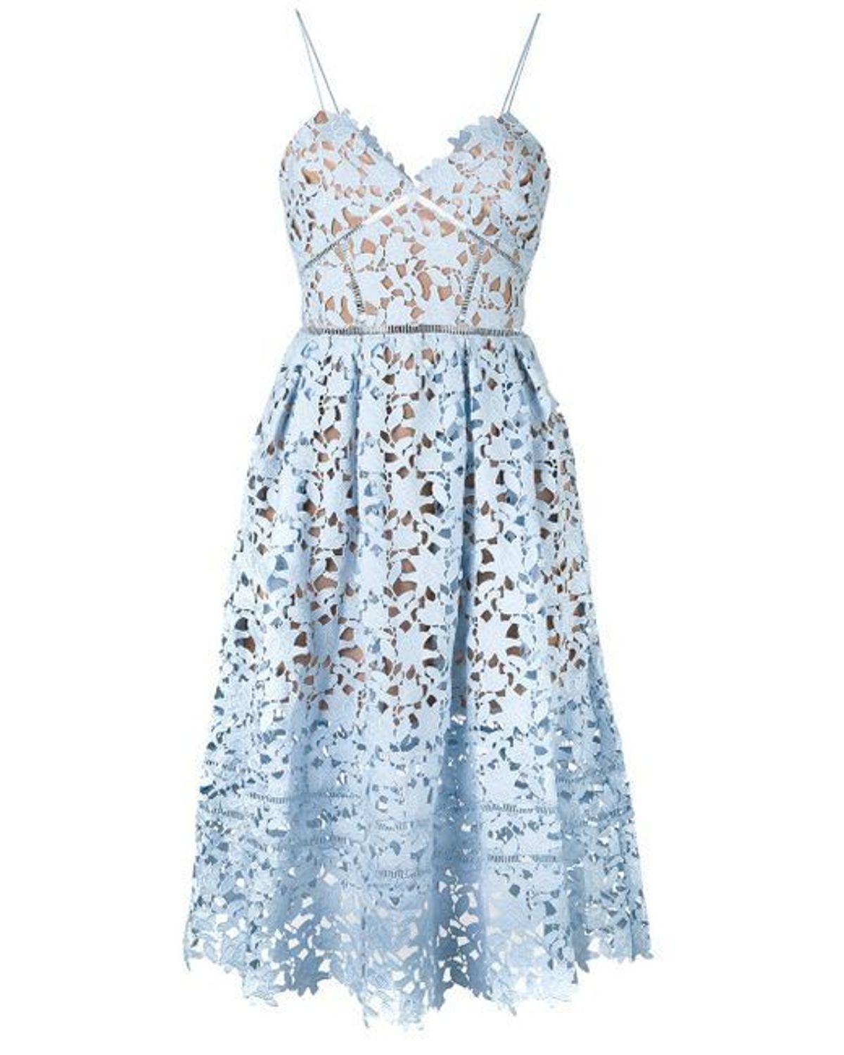 SELF-PORTRAIT blue Azaelea Dress size 10 - Image 4