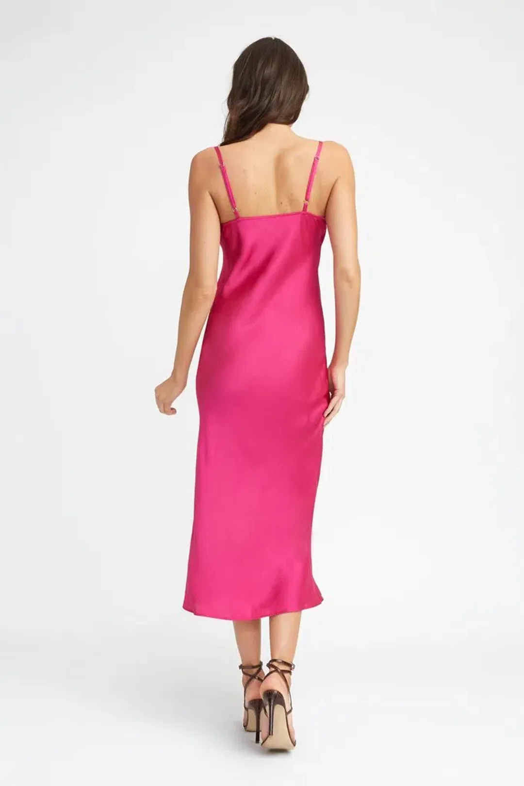 Kookai Cosmo Slip Dress Pink Size 10 for rent on The Volte - main image