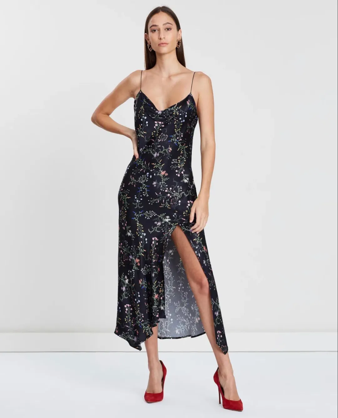 Bec & Bridge Exclusive Midi Dress Black Size 6 for rent on The Volte - main image