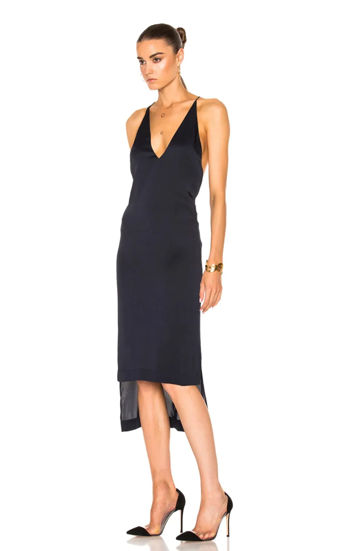 Dion Lee Fine Line Dress Black Size 12 - Image 2