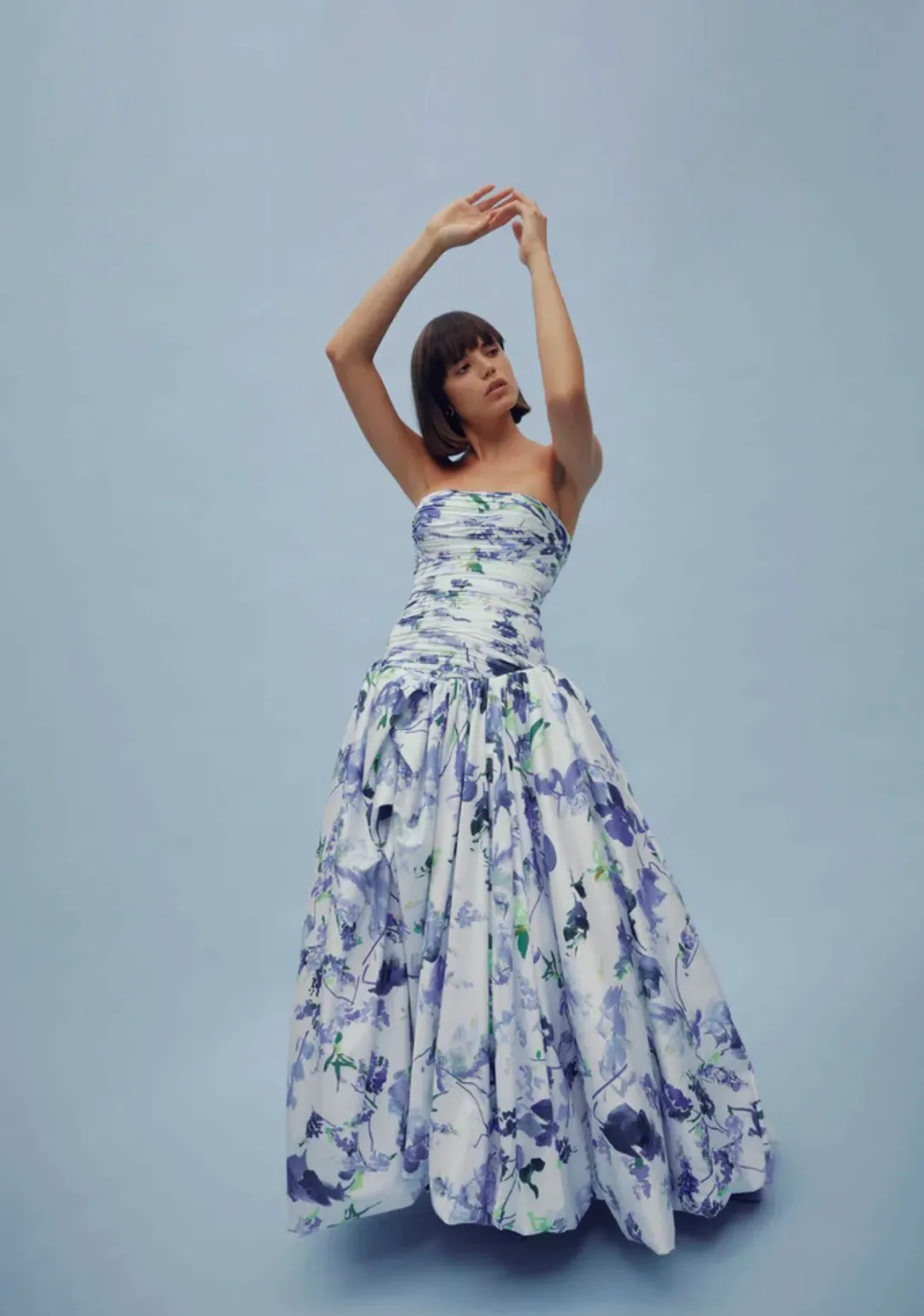 AJE Violette Bubble Hem Maxi Dress Lavenders of Provence Size 8 for rent on The Volte - main image