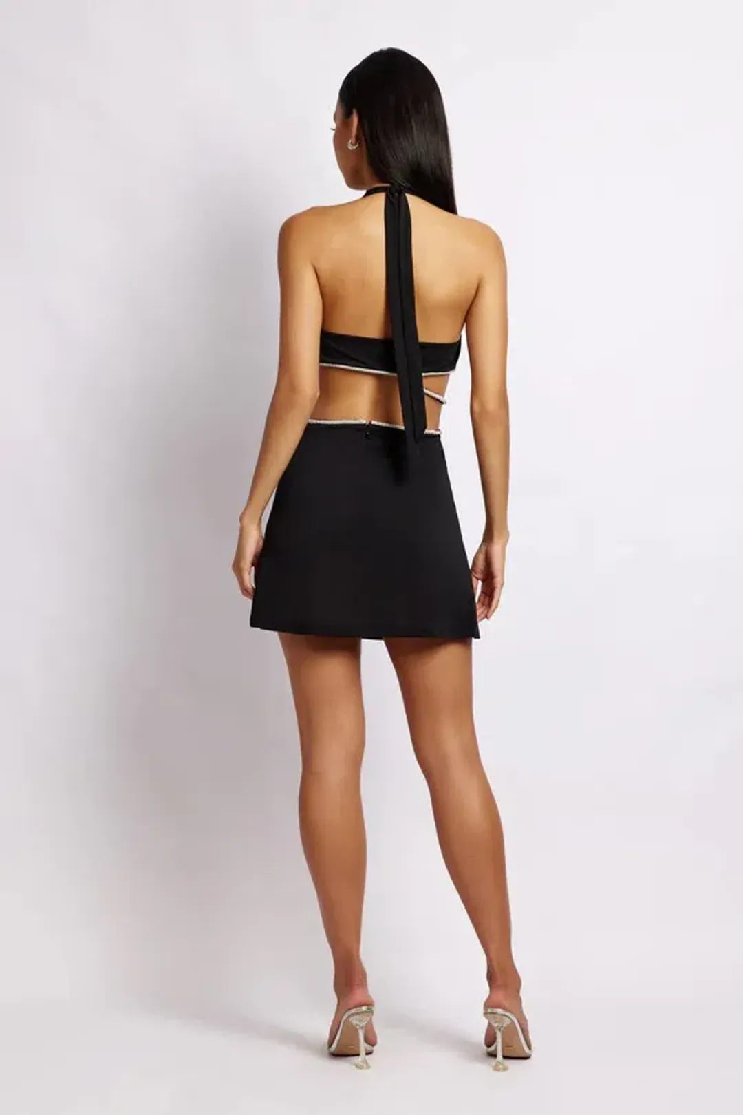 Meshki Nicha Mini Dress Black Size XS/ Au 6 for rent on The Volte - main image