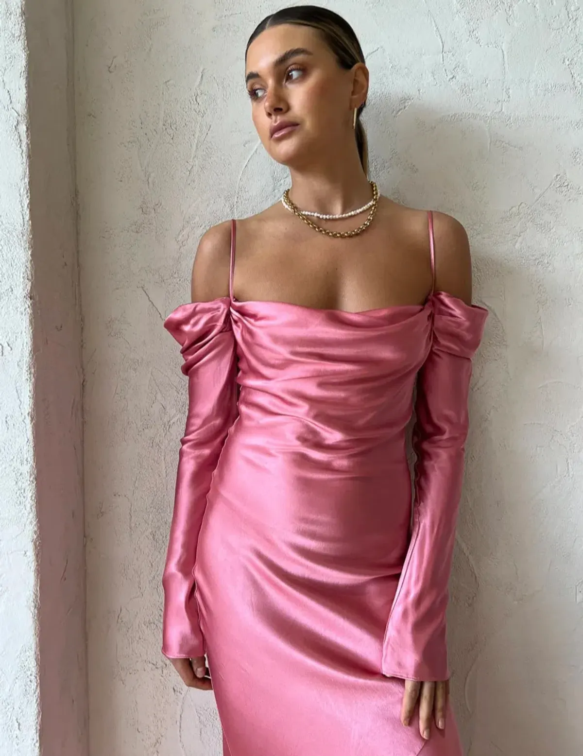 Issy Sereia Dress in Kiss Pink Size 8 - Image 2