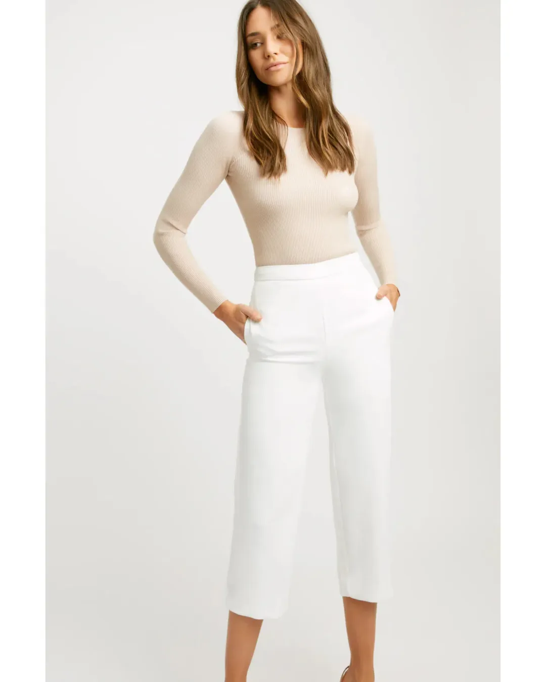 Kookai Oyster Pants White Size AU 8 for rent on The Volte - main image
