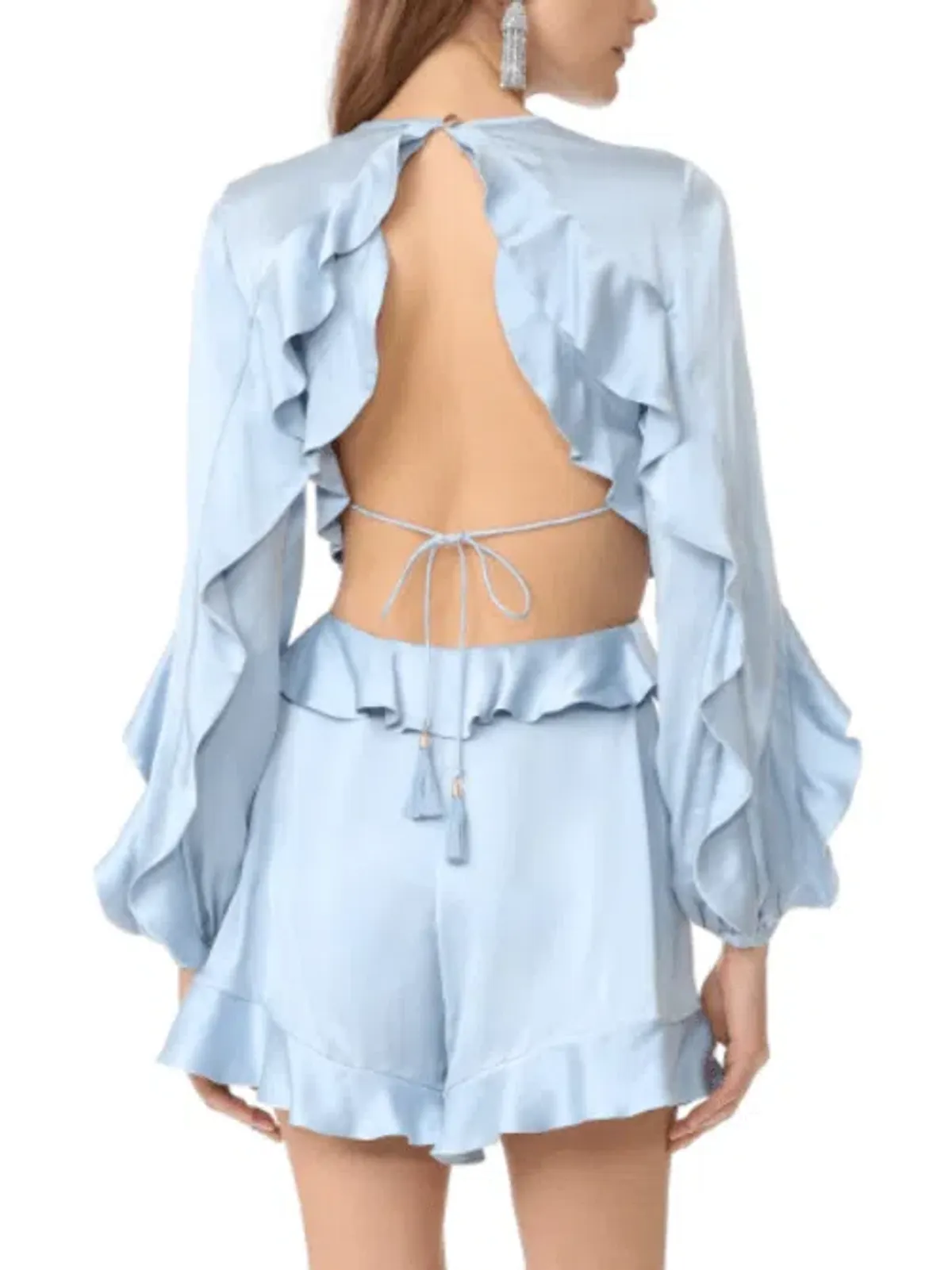 Zimmermann Winsome Playsuit Blue Size 1/ Au 10 - Image 3