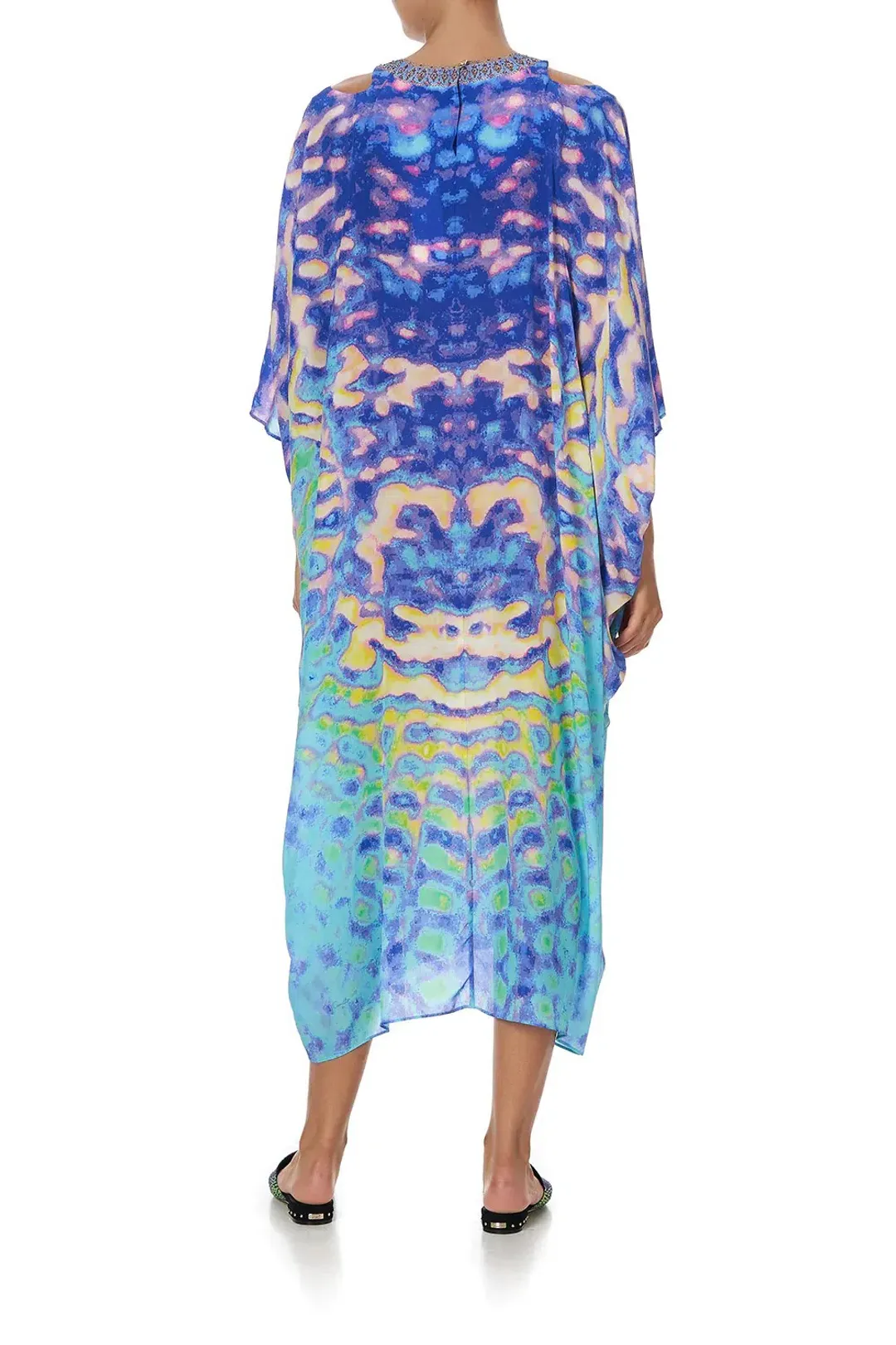 Camilla Batwing Cut Out Dress Print Size 20 for rent on The Volte - main image