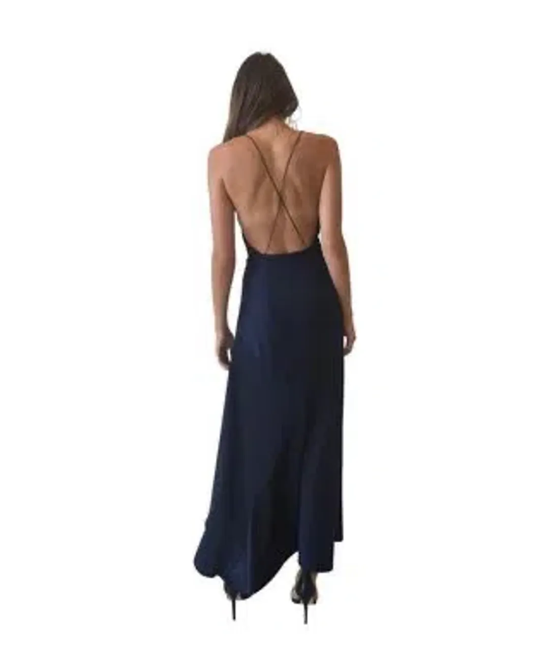 One Fell Swoop Monika Slip Dress Navy Size 6 for rent on The Volte - main image