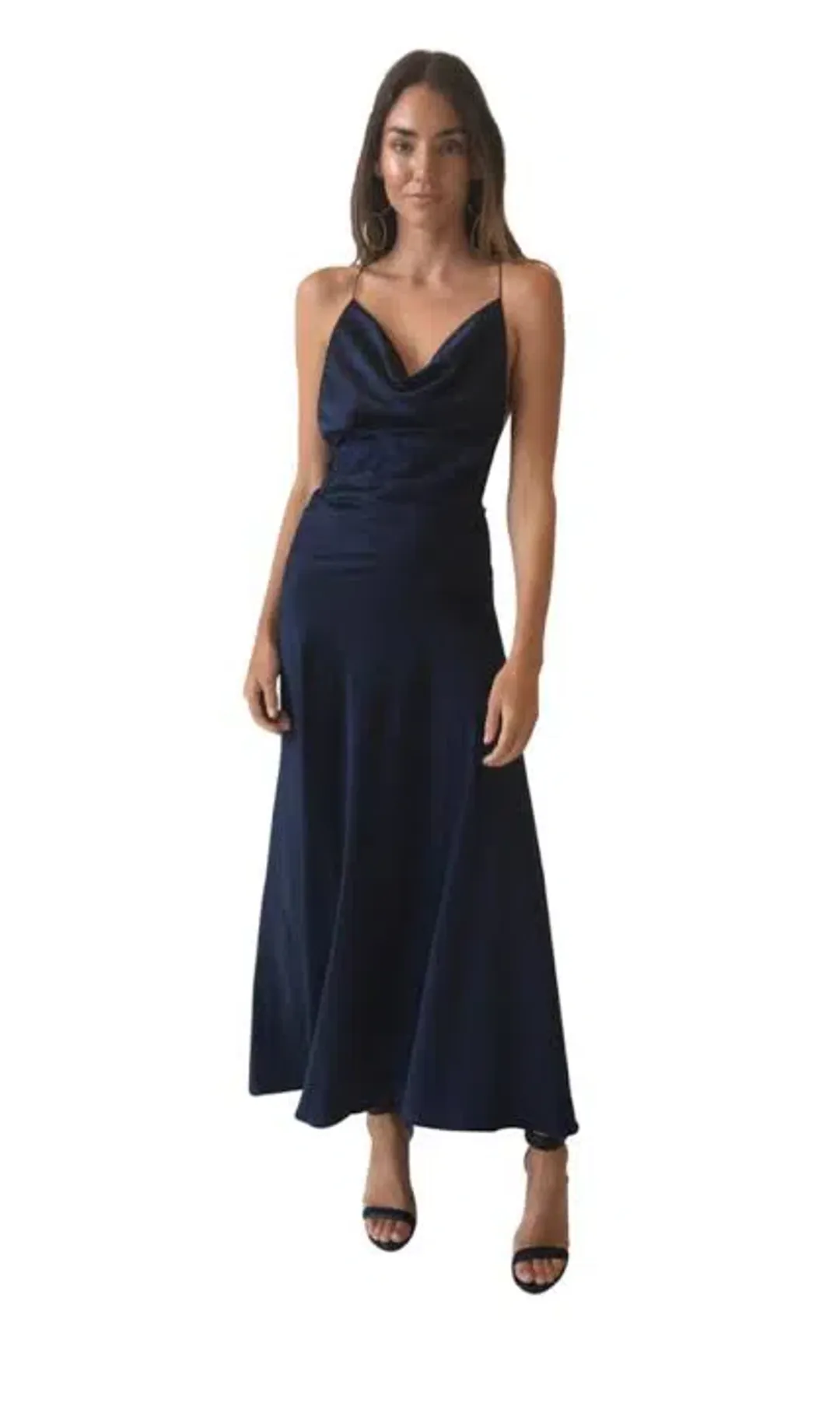 One Fell Swoop Monika Slip Dress Navy Size 6 for rent on The Volte - main image