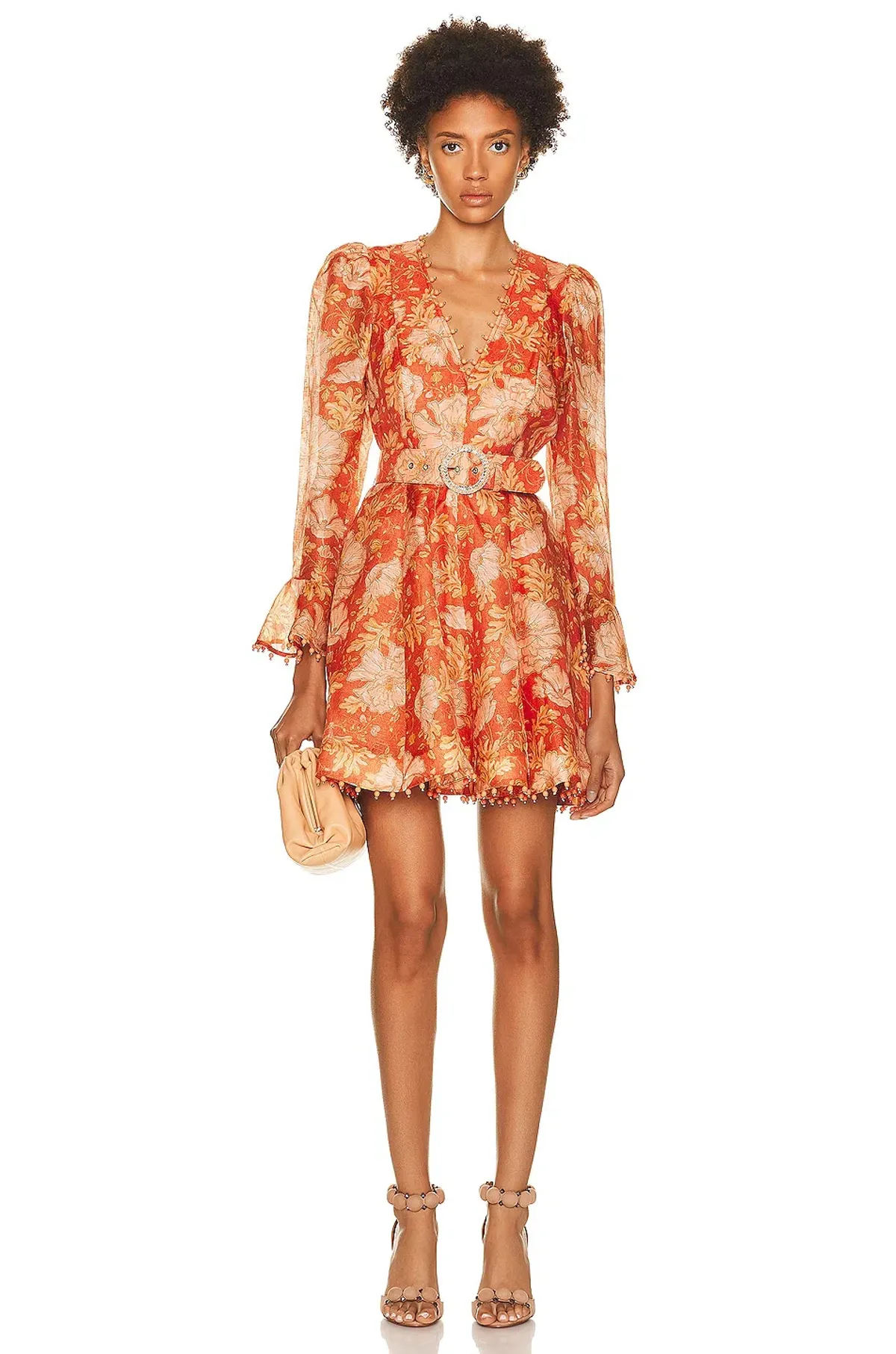 Zimmermann Kaleidoscope Mini Dress Amber Orange Size 1 / Au 10  - Image 2