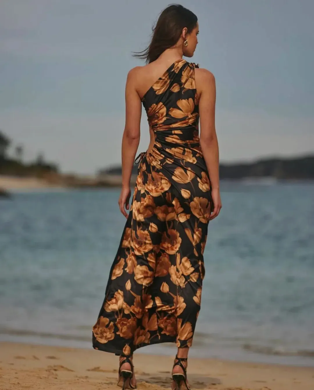 Sonya Nour Marabella Maxi Dress Print Size 12  for rent on The Volte - main image