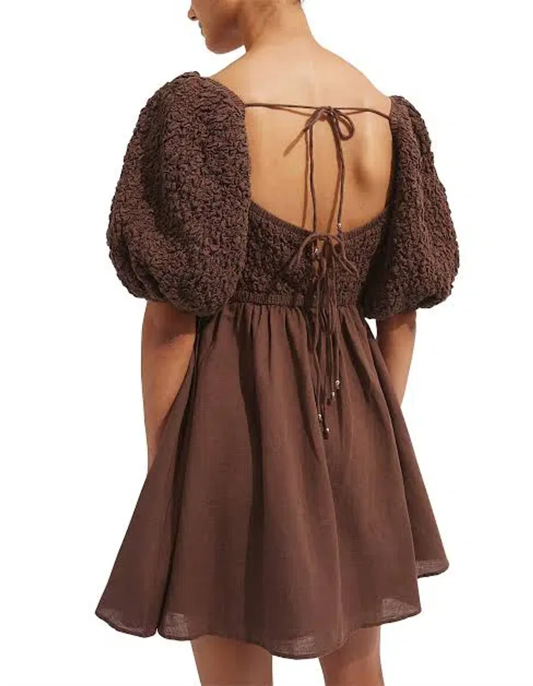 Steele Clorinda Dress Brown Size S / Au 8 for rent on The Volte - main image