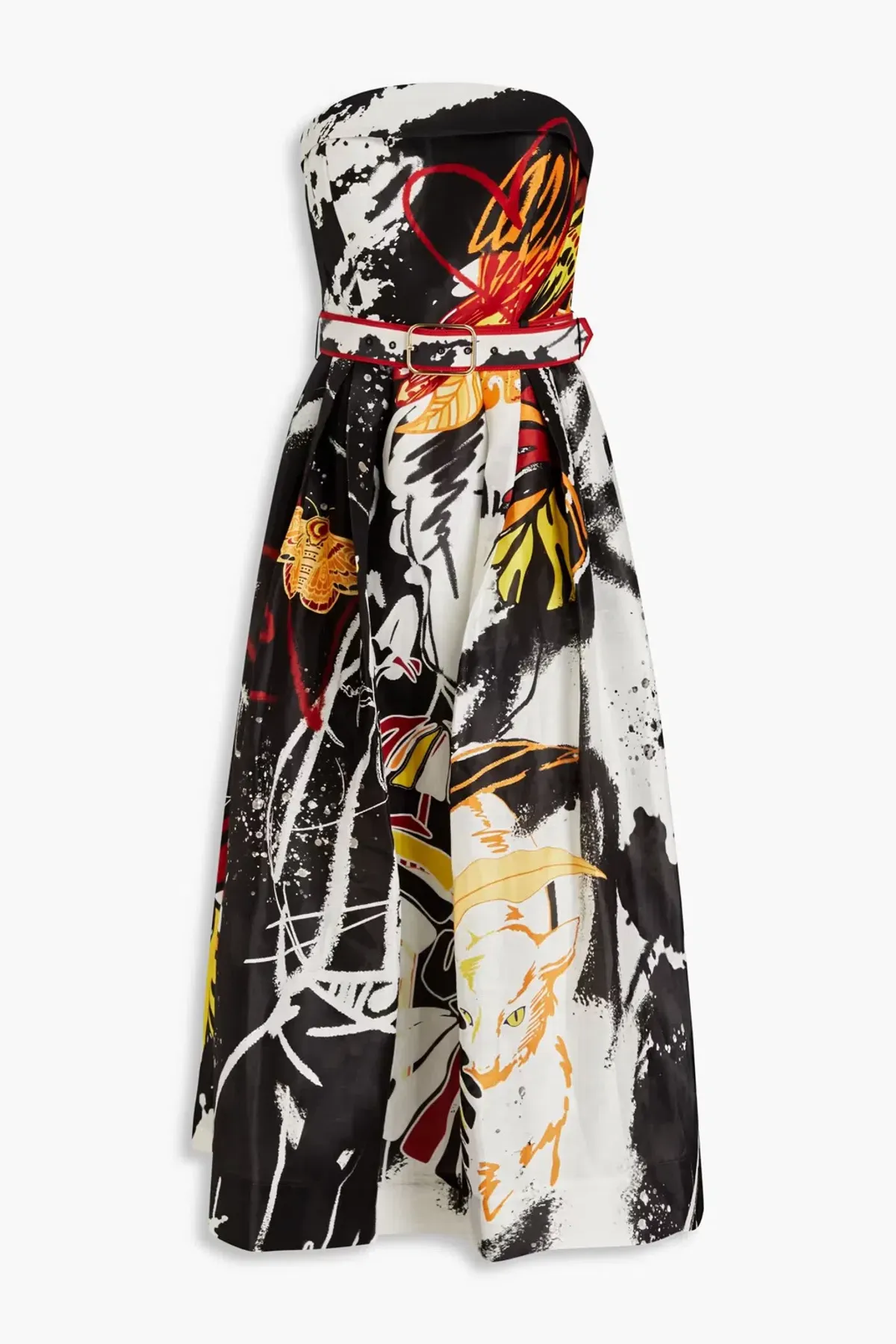 Leo and Lin Frida Bustier Dress Print Dress Size 10       - Image 3