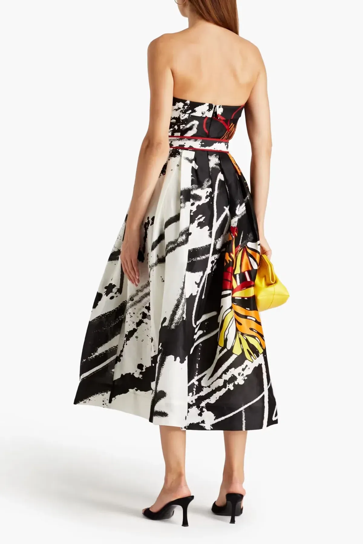 Leo and Lin Frida Bustier Dress Print Dress Size 10       - Image 2