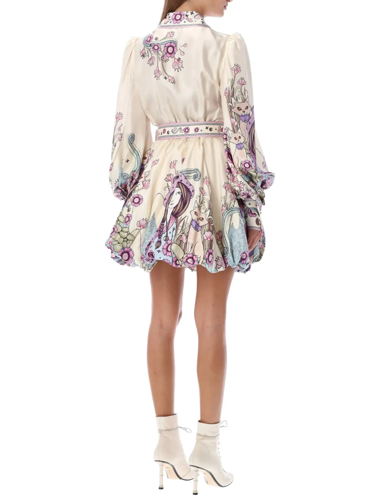 Zimmermann The Celestial Bubble Shirt Dress Print Size 8 - Image 3
