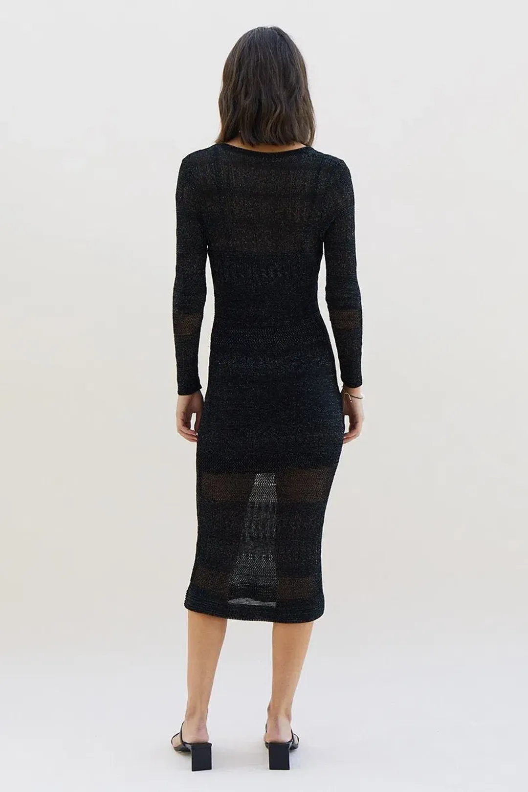 Suboo Harper Knit Kaftan Black Size 10/M for rent on The Volte - main image