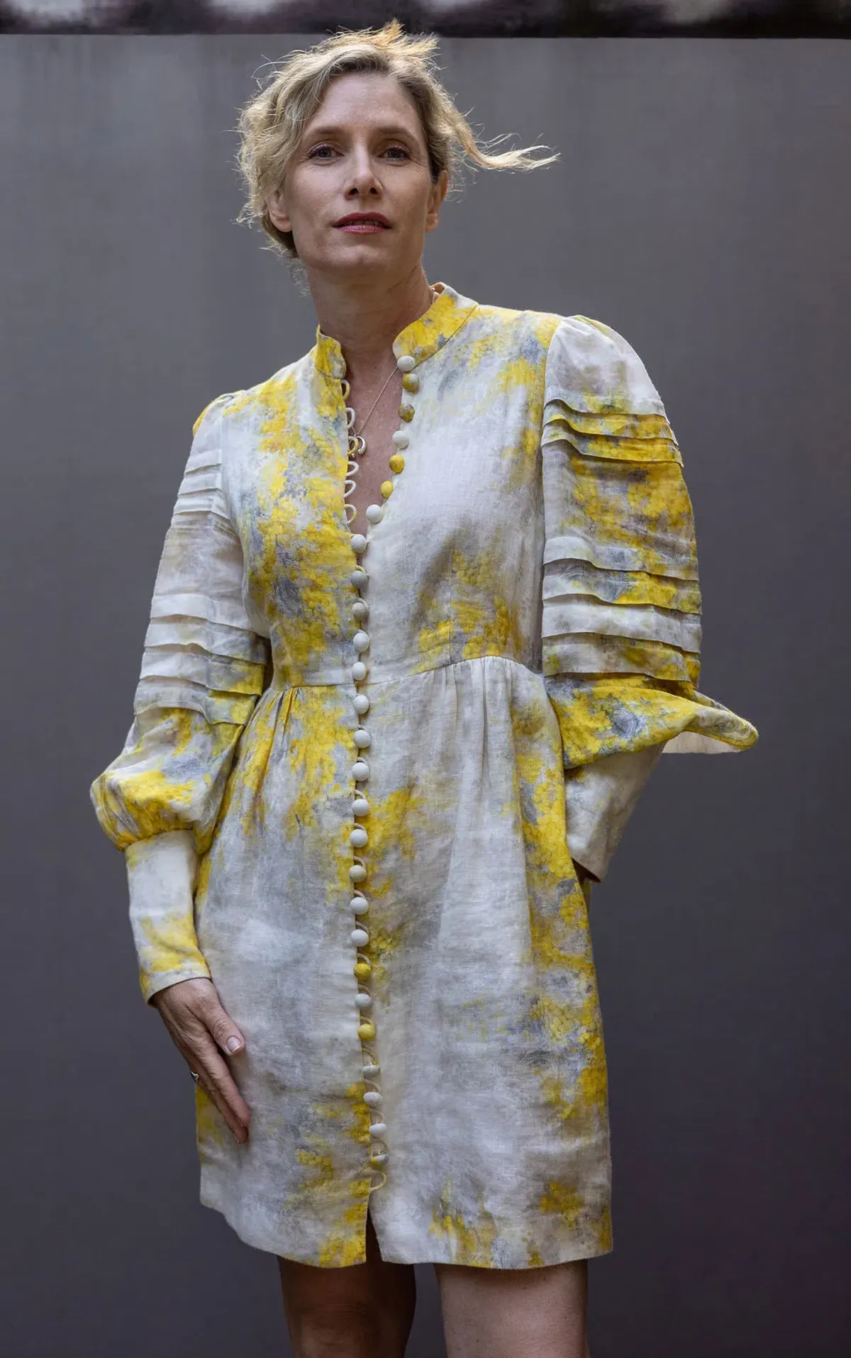 Zimmermann Botanica Wattle Linen Mini Dress Print Size 1 / Au 10 - Image 4