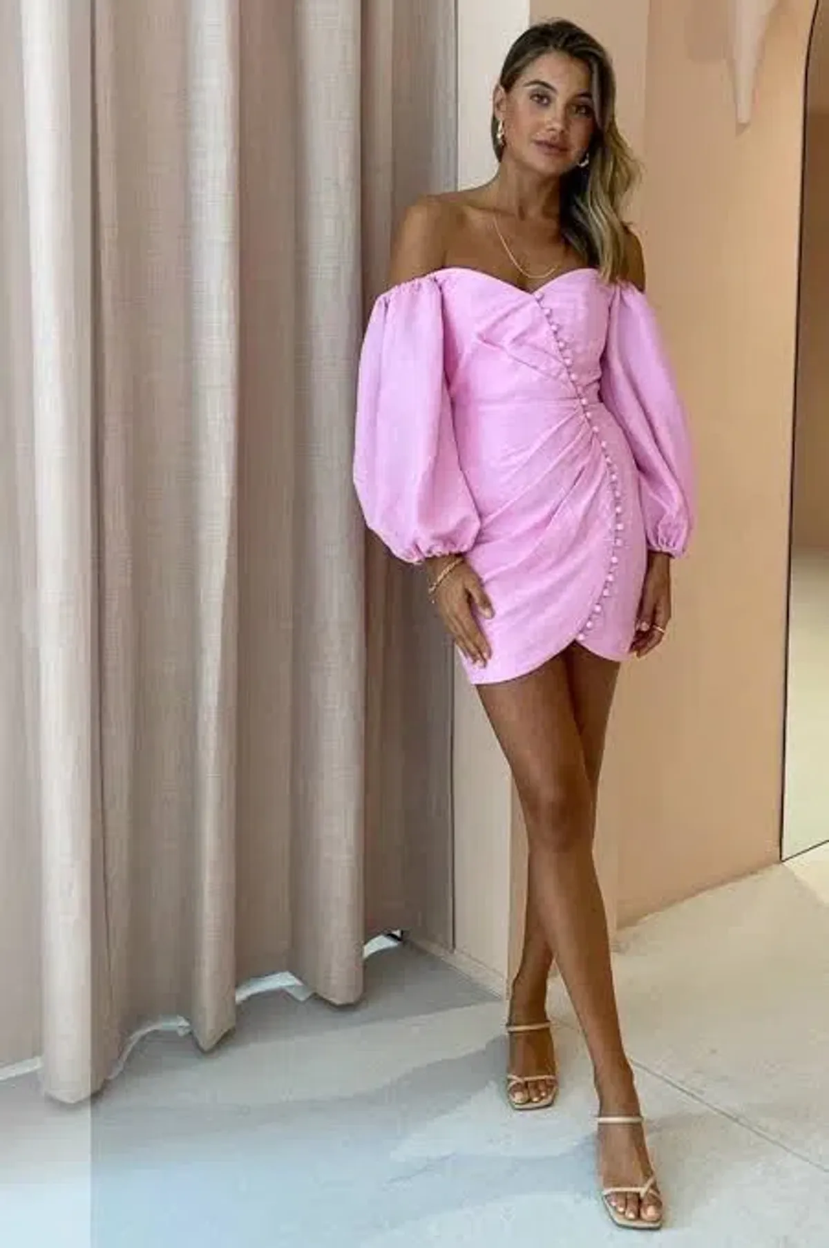 Significant Other Camilla Dress Pink Size 6 - Image 1