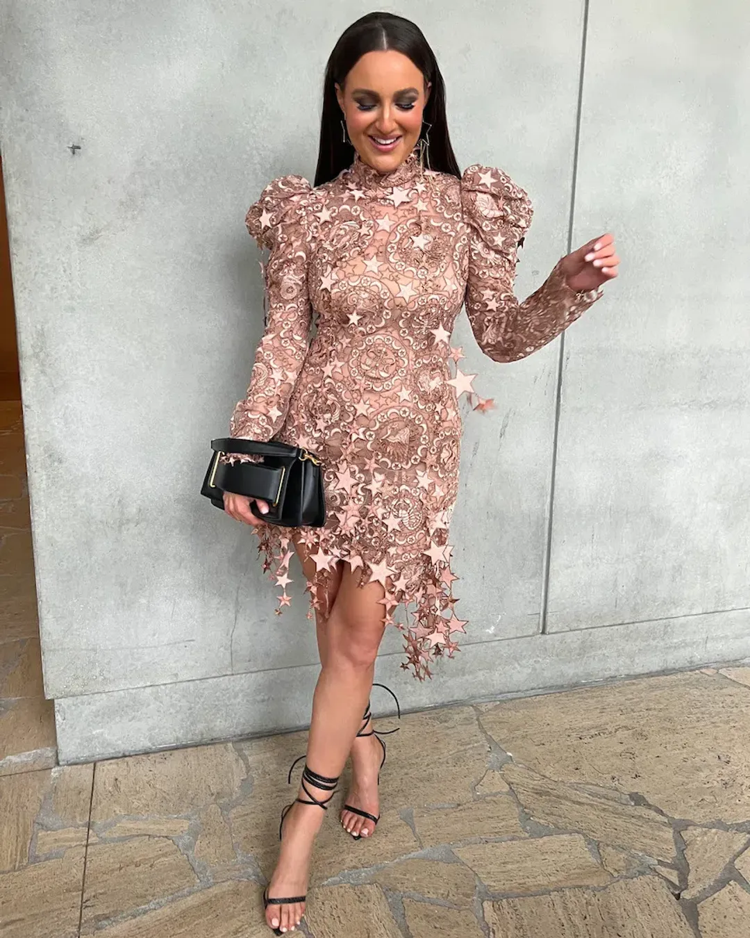 Zimmermann Celestial Zodiac Mini Dress Lipstick Size 1 / Au 10 for rent on The Volte - main image