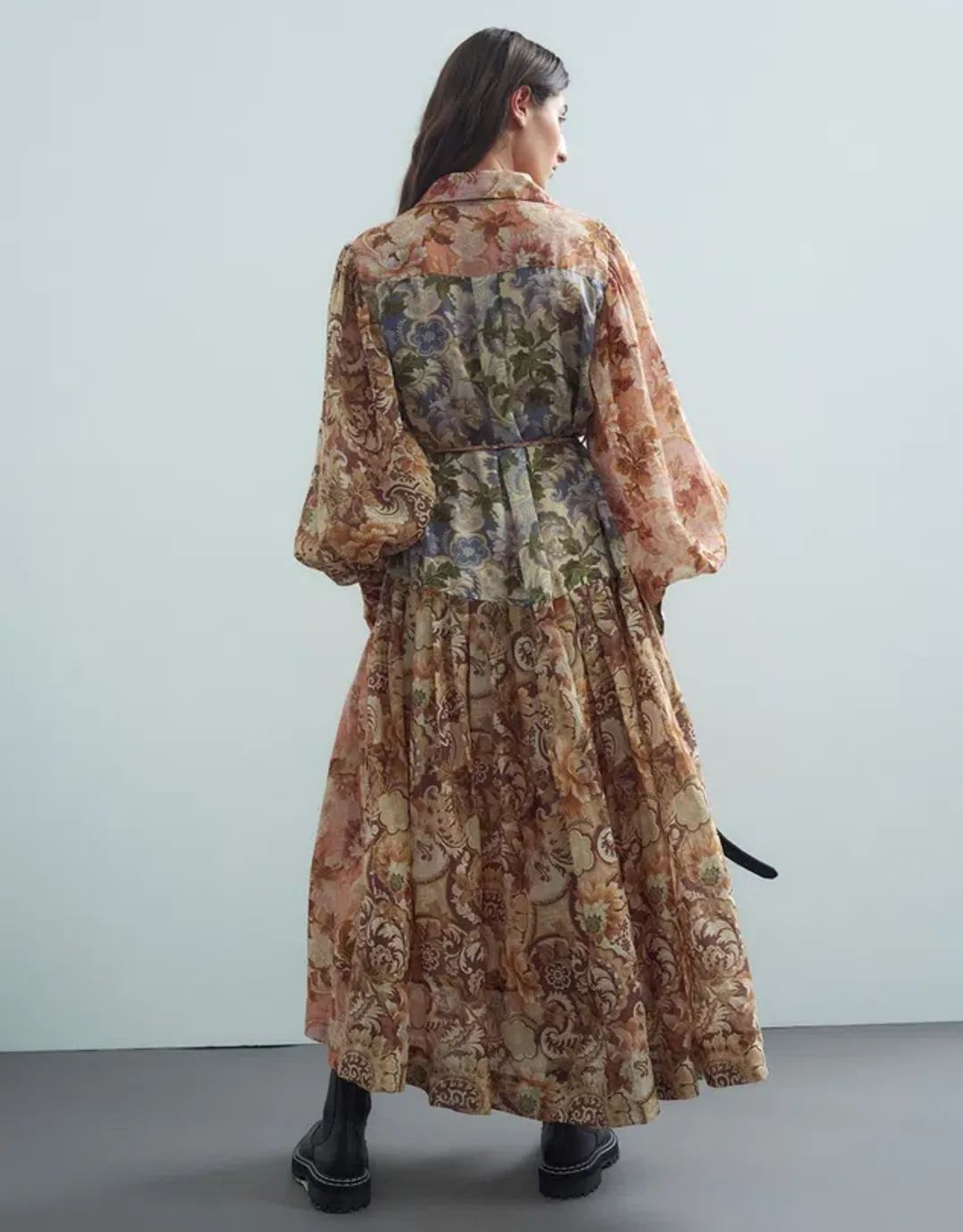 Alemais Phillipa Shirtdress Mix Floral Size 14  for rent on The Volte - main image