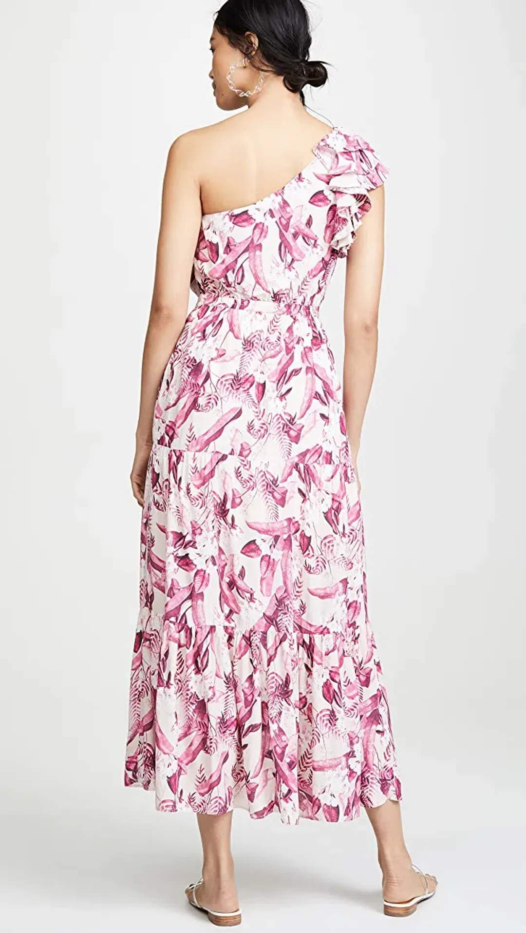 Steele Mahana One Shoulder Dress Print Size 8  for rent on The Volte - main image