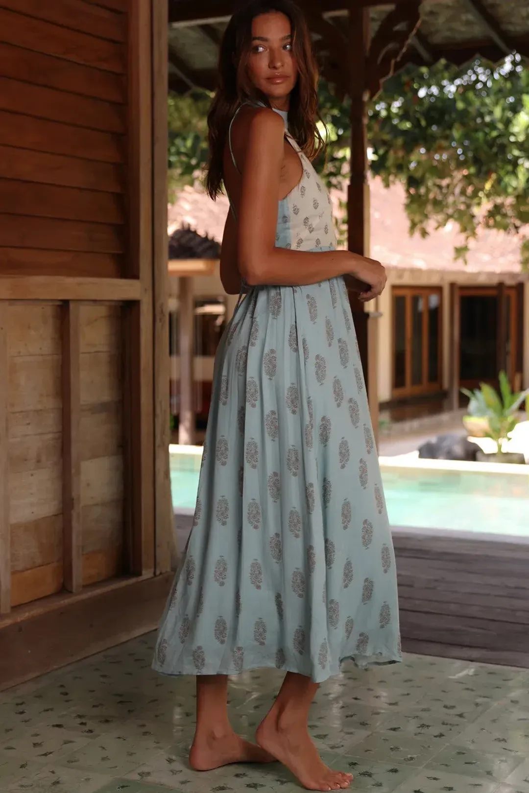 Tigerlily Florence Nina Maxi Dress Print Size 10 for rent on The Volte - main image