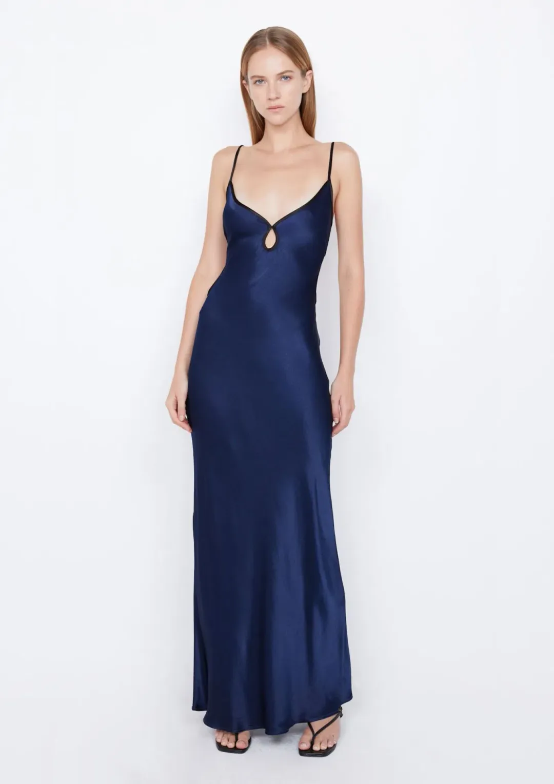 Bec & Bridge Cedar City Maxi Dress Navy Size 8 for rent on The Volte - main image