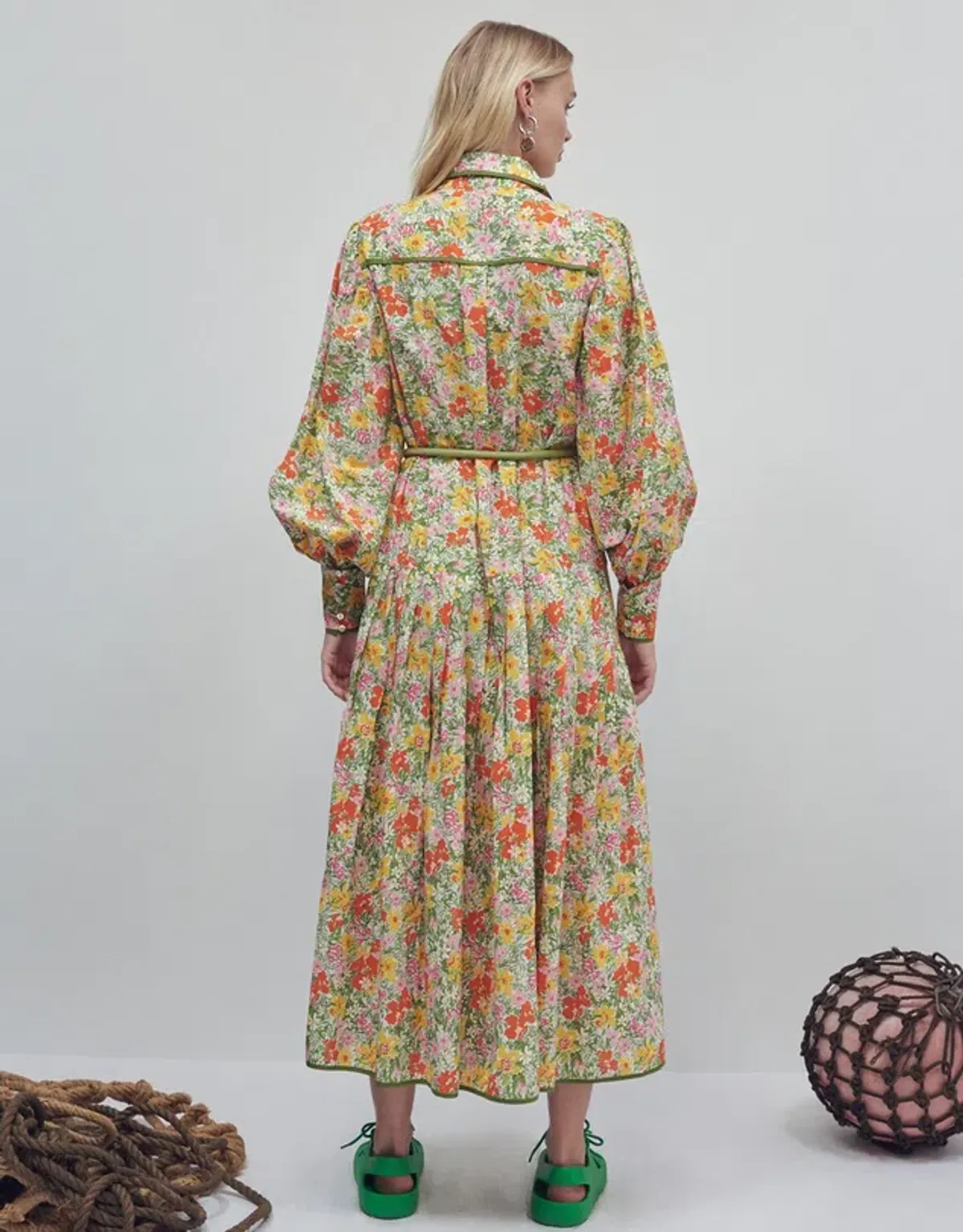 Alémais Cabana Midi Shirtdress Multi Size 8 - Image 3