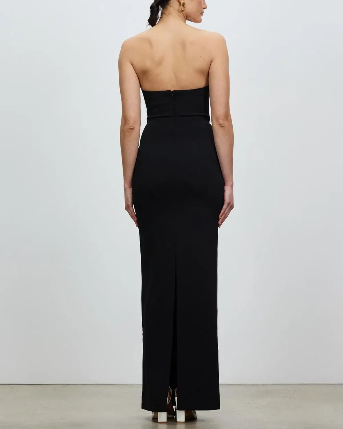 Solace London Audrey Maxi Dress Black Size 8 - Image 4