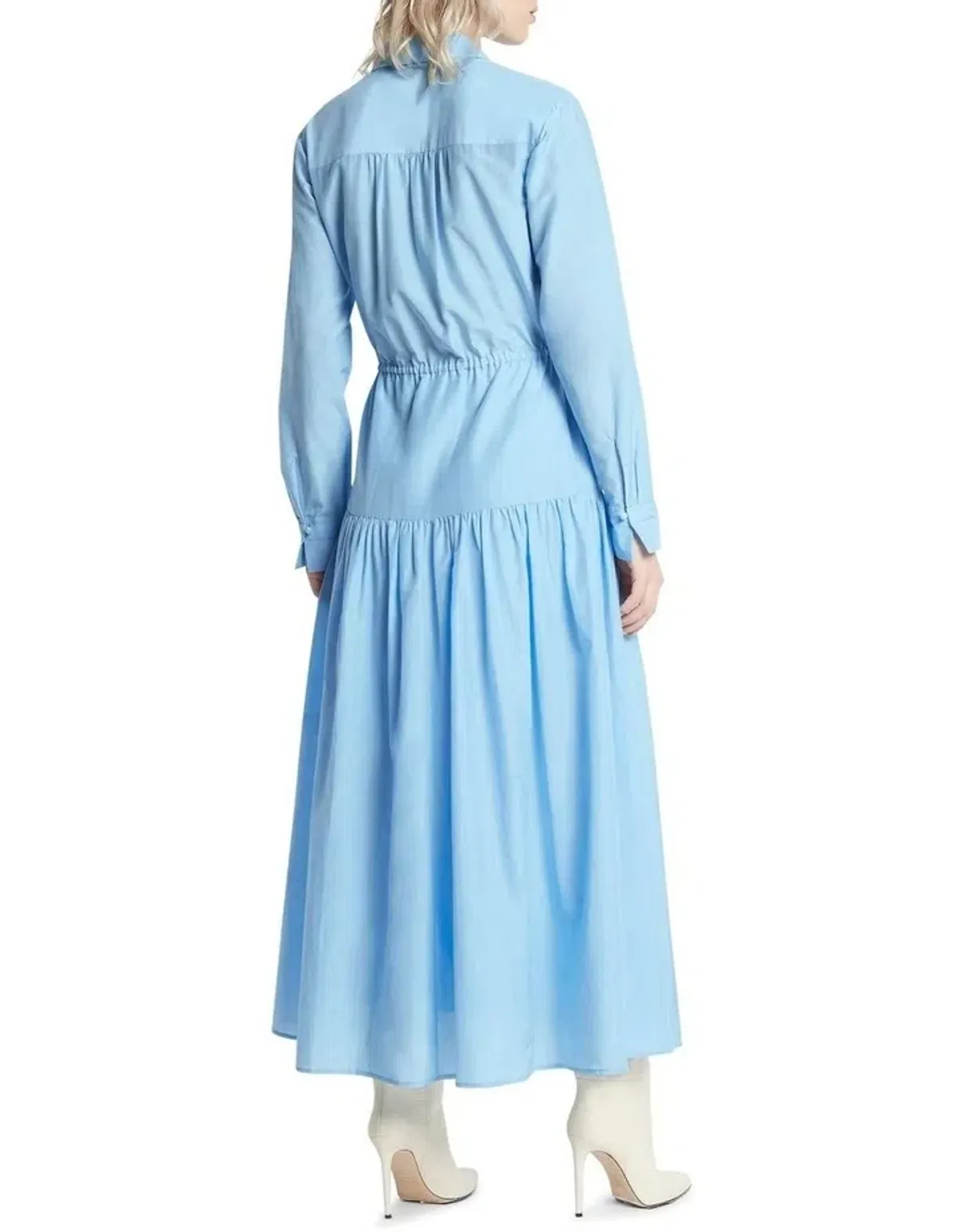 Sass & Bide The Weather Shirt Dress Sky Blue Size 14 - Image 4