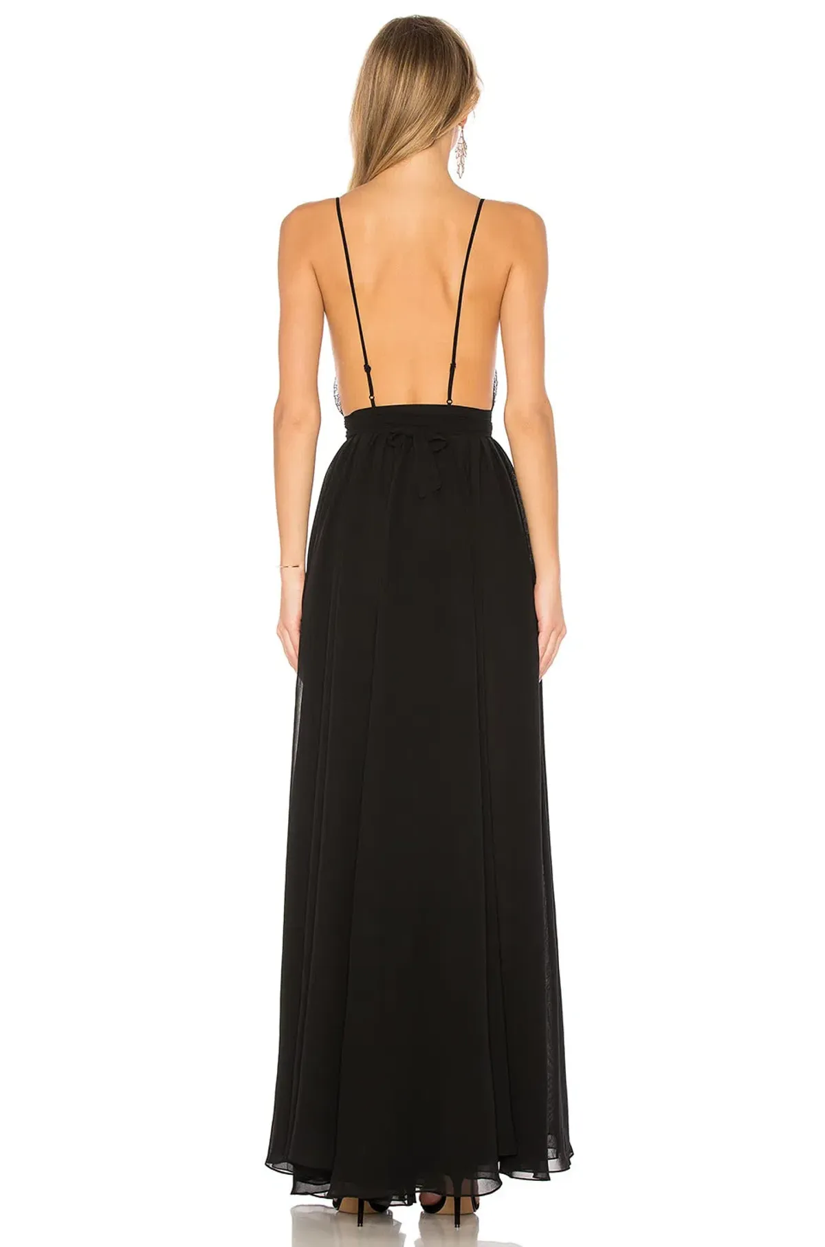 Michael Costello x Revolve Justin Gown Black Size 12 - Image 3