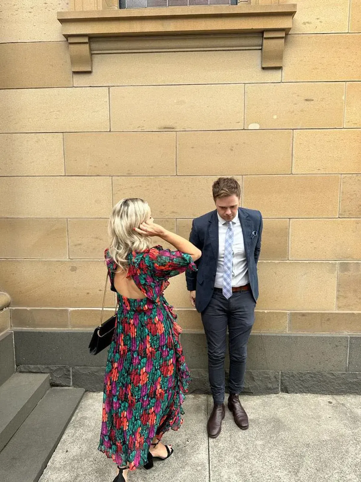 Talulah Mediterranean Minx Midi Dress Floral Print Size 8 - Image 2