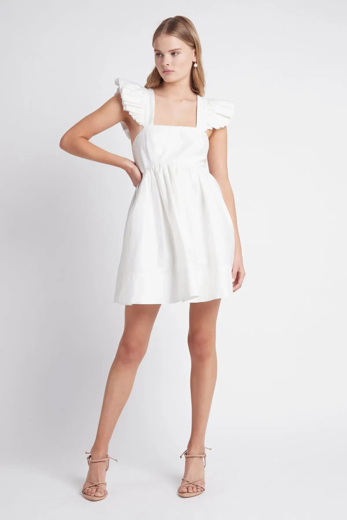 Aje Midsummer Mini Dress White Size 8 - Image 1