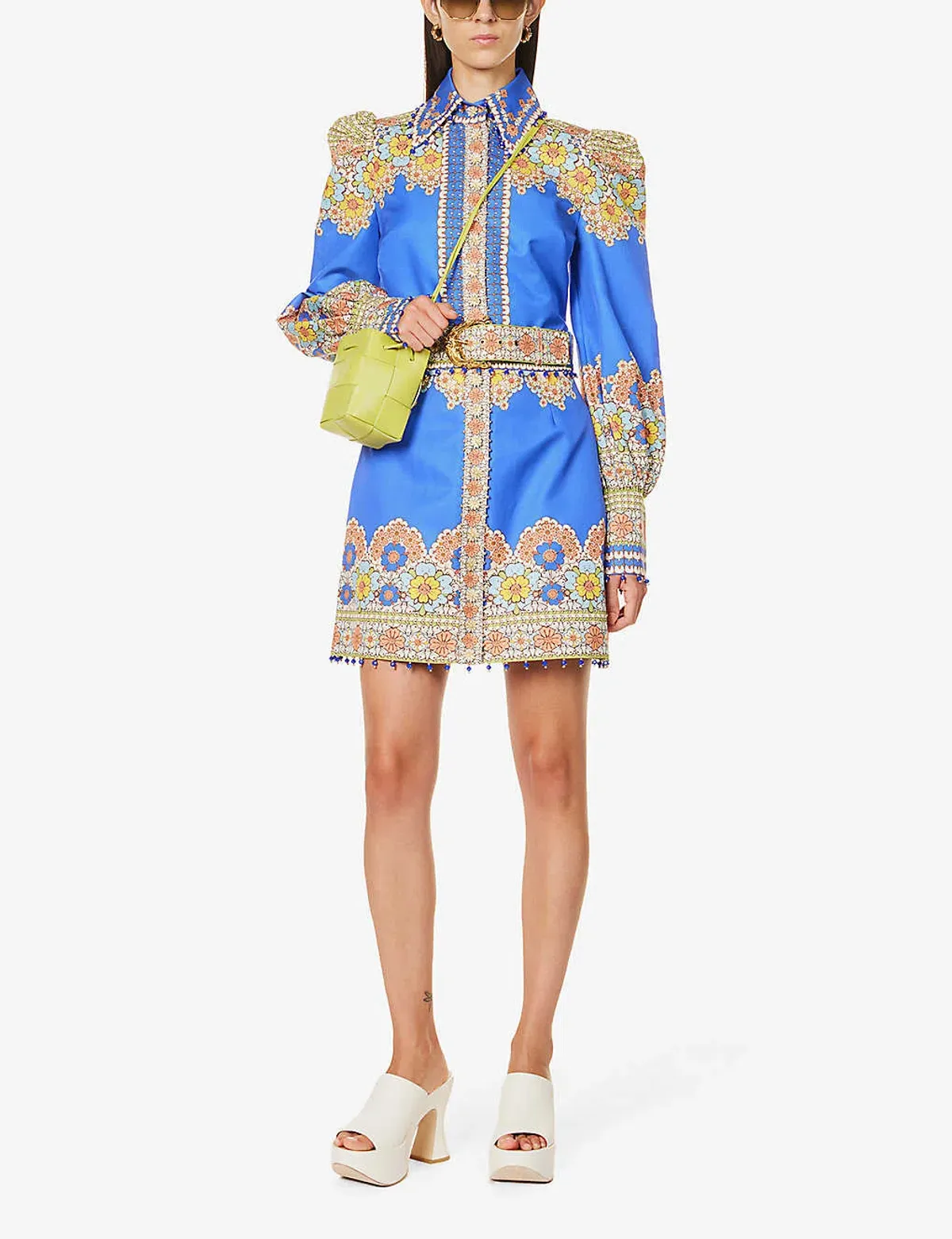 Zimmermann Cosmic Zodiac Body Shirt and Sagittarius Mini Skirt Set Sagittarius Zodiac Print Size 1 / Au 10 - Image 1