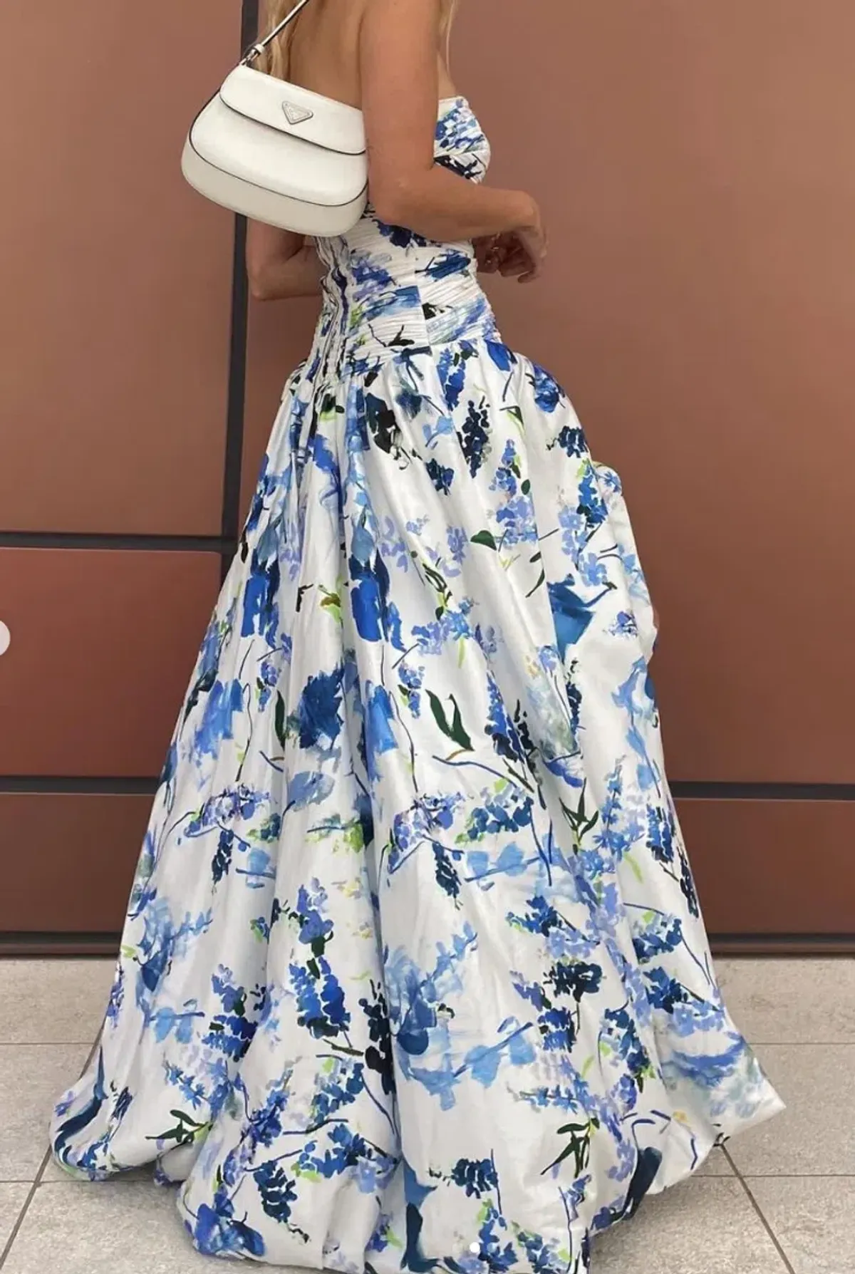 Aje Violette Bubble Hem Maxi Dress Lavenders Of Provence Print Size 8  - Image 4