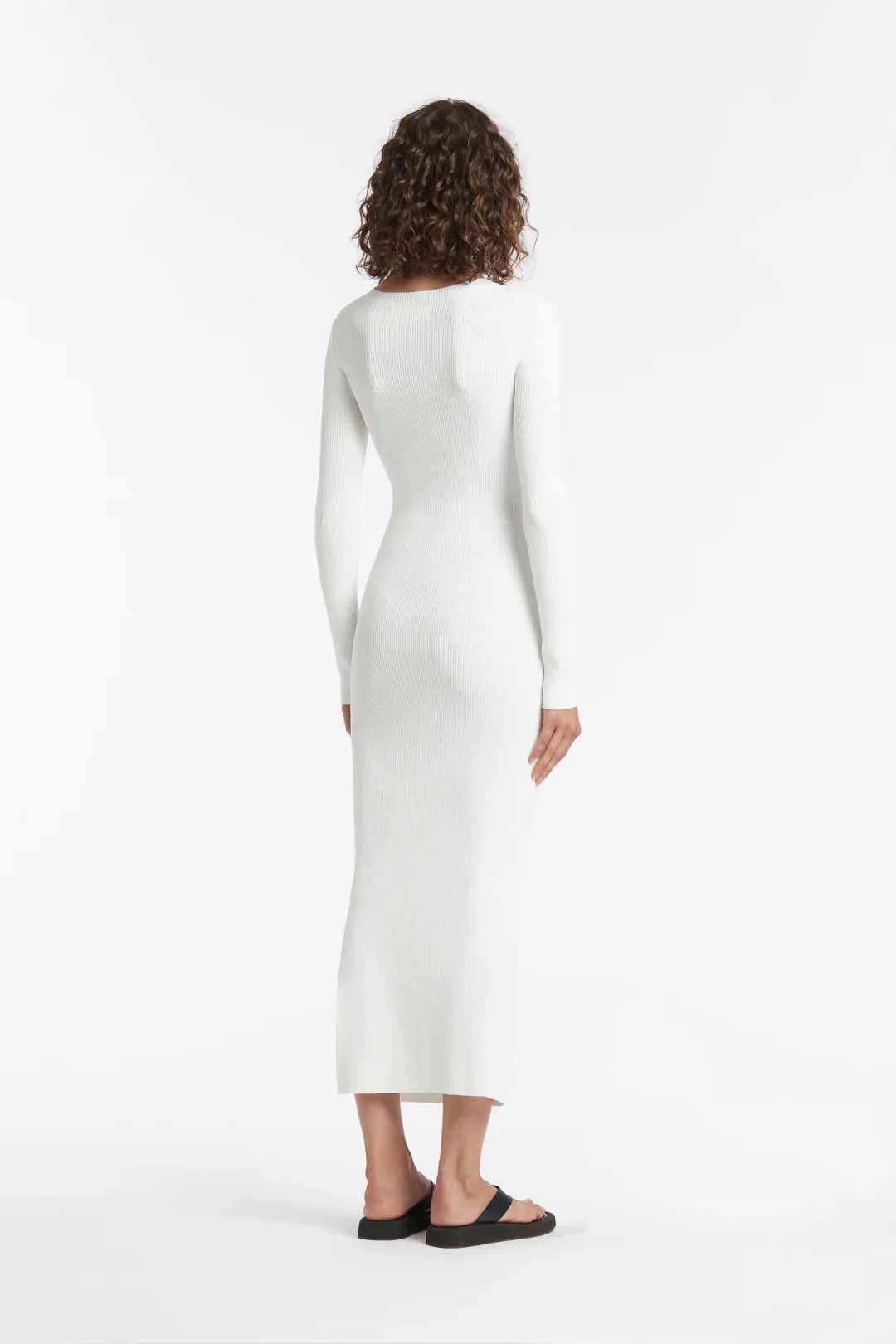 Sir the Label Celena Draped Dress White Size 2/ AU 10 for rent on The Volte - main image