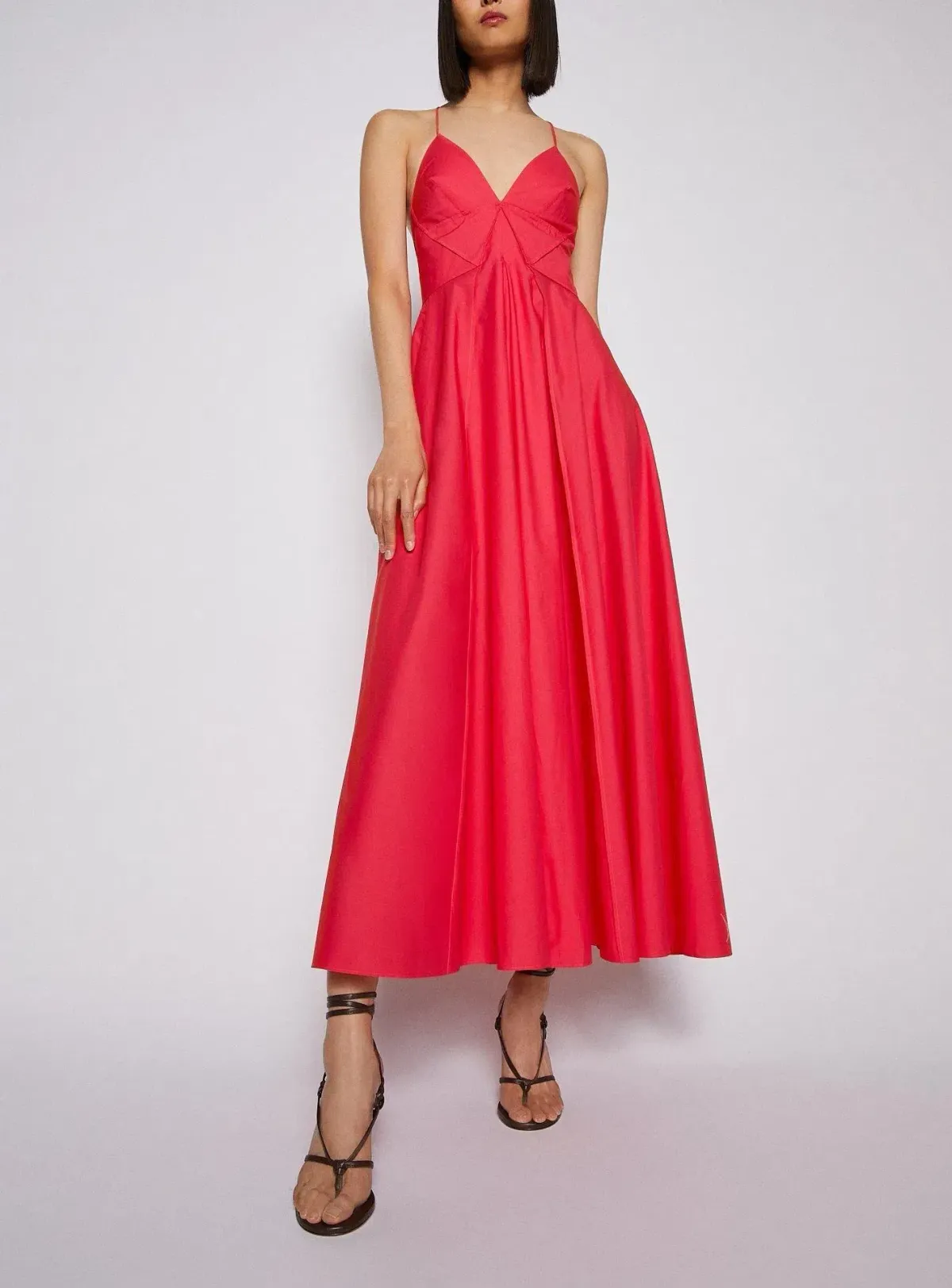 Scanlan Theodore Parachute Strappy Dress in Fuchsia Size 10  - Image 1