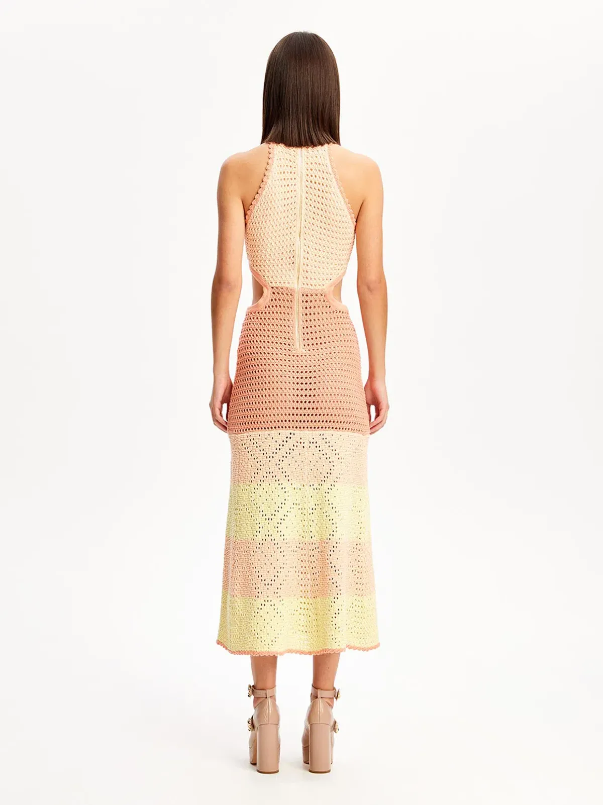 Alice McCall Salty Kisses Midi Dress Tea Rose Pink Size L / AU 12  - Image 3