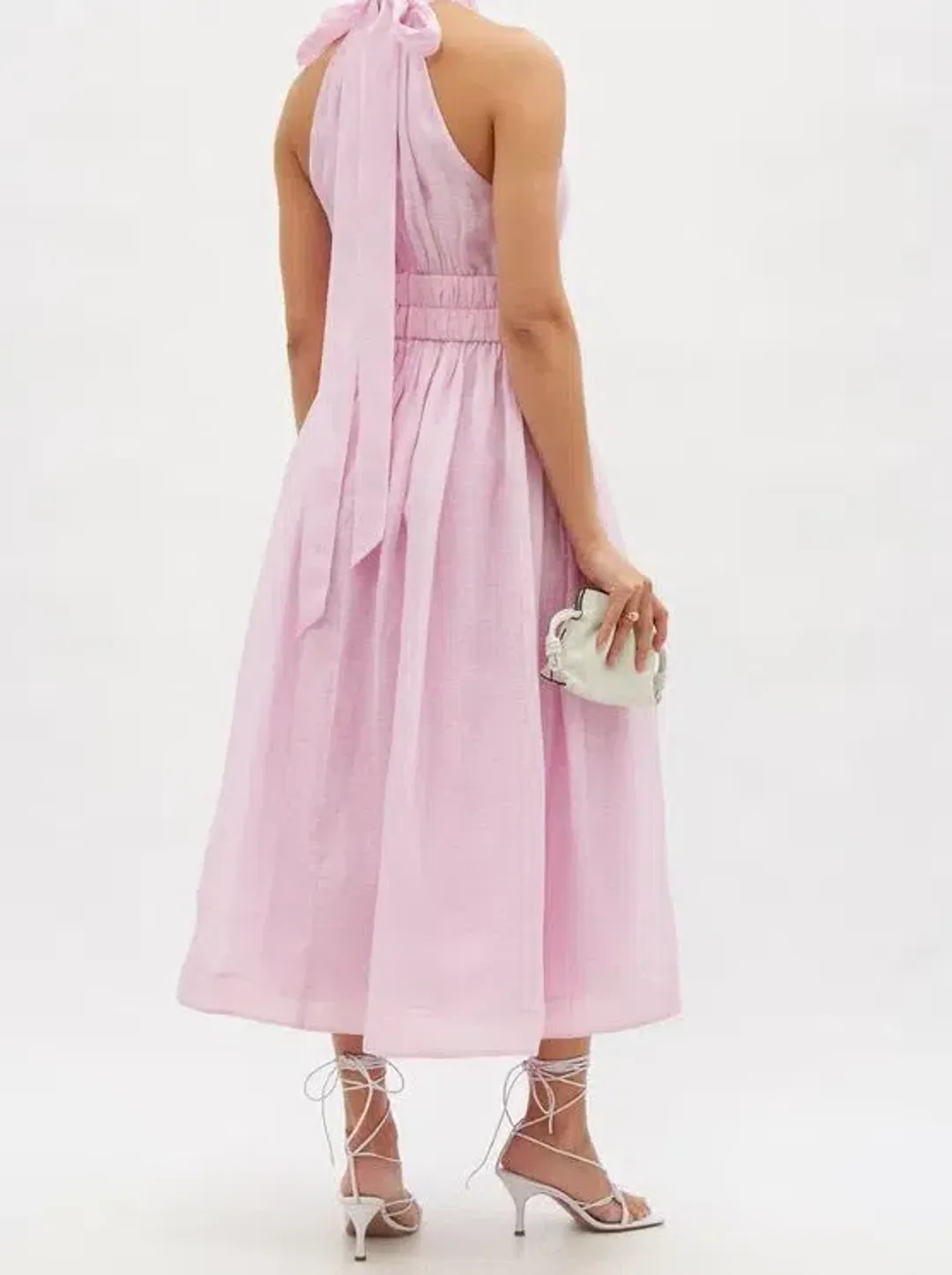 Zimmermann The Prima Halter Midi in Persimmon Size 16 for rent on The Volte - main image