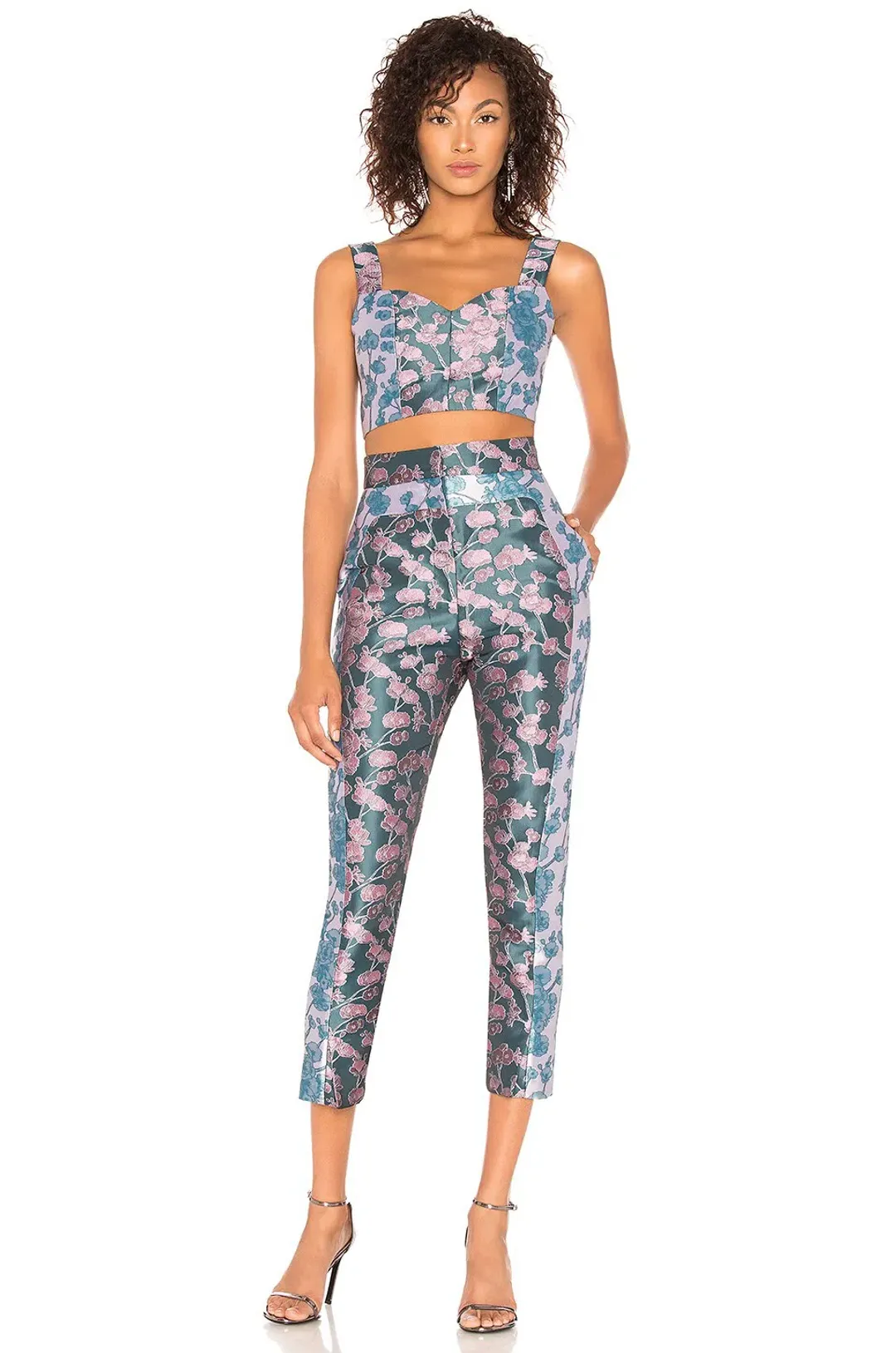 Elliatt Amore Top & Pants Set Floral Size S / Au 8 for rent on The Volte - main image