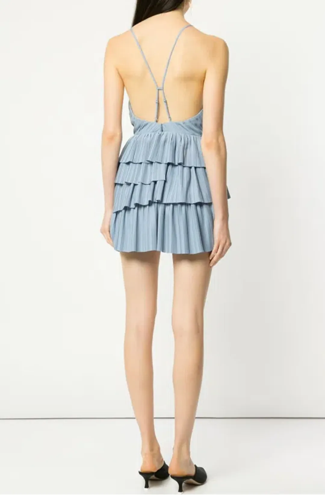 Alice McCall Finesse Mini Dress Pebble Blue Size 10 for rent on The Volte - main image