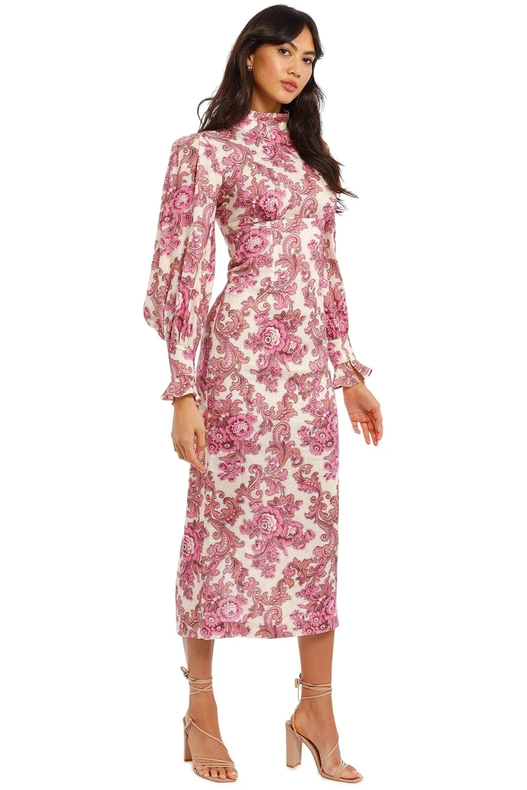 Alemais Isla Midi Dress Print Size 10 for rent on The Volte - main image
