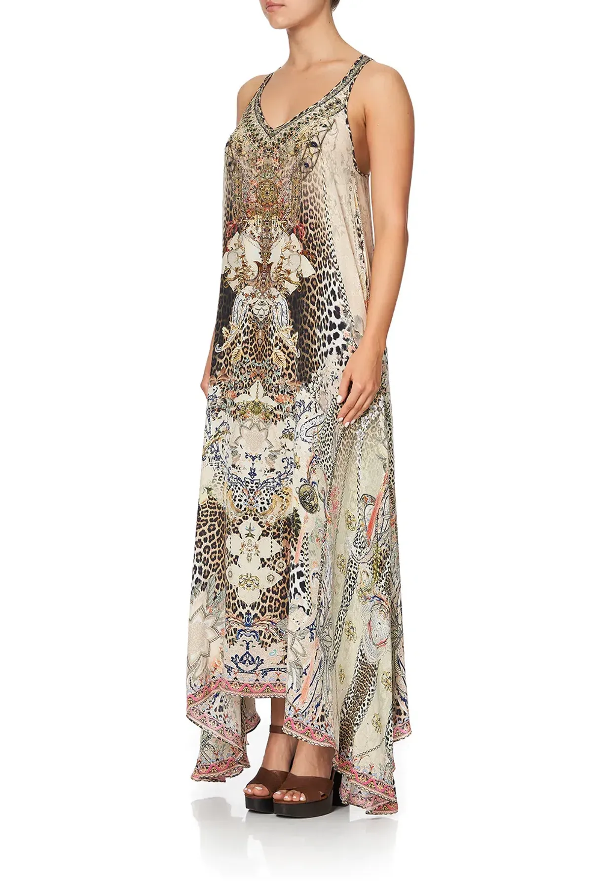 Camilla V Neck Racerback Dress Forever Forever Print Size XS/Au 8 - Image 4