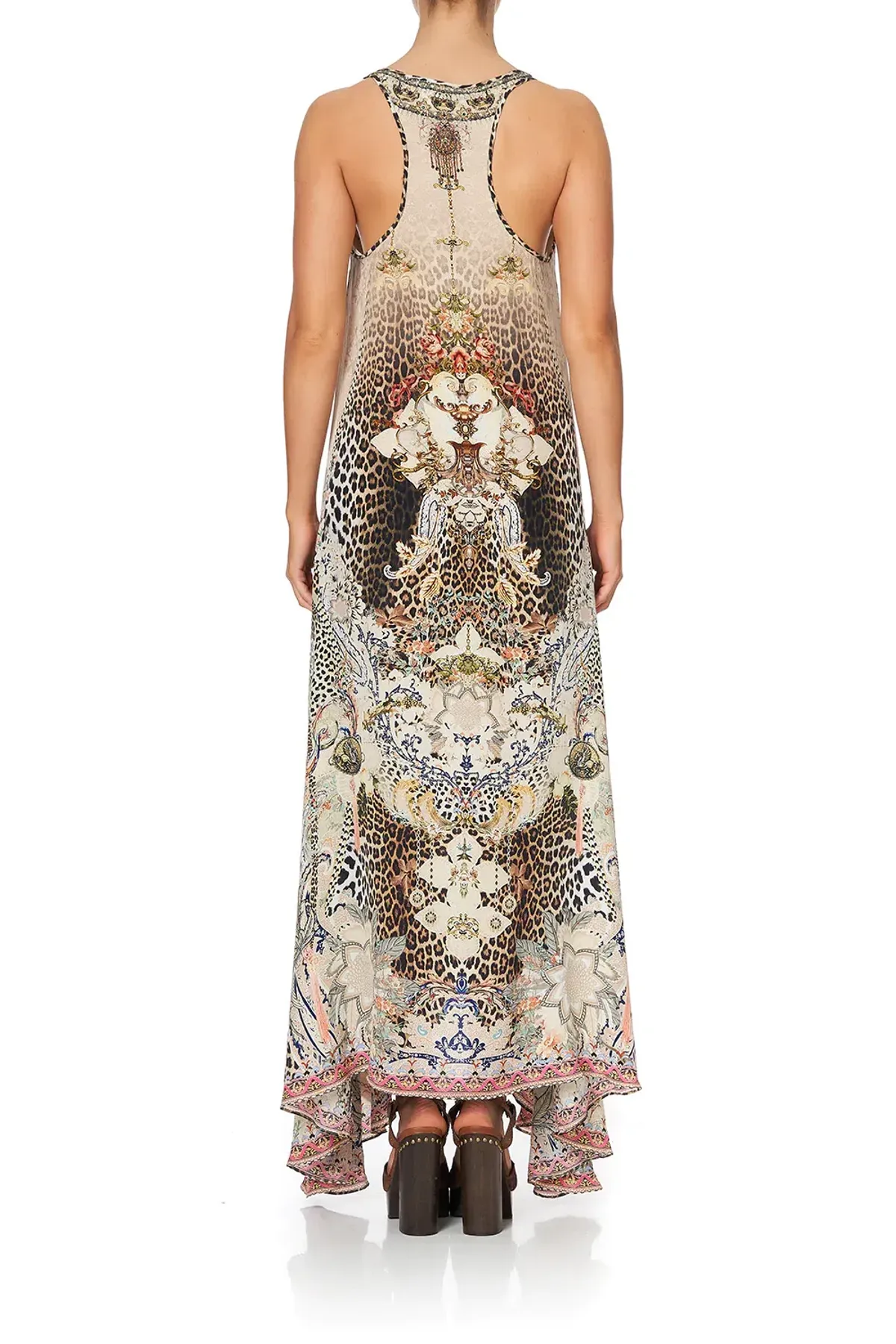 Camilla V Neck Racerback Dress Forever Forever Print Size XS/Au 8 - Image 6