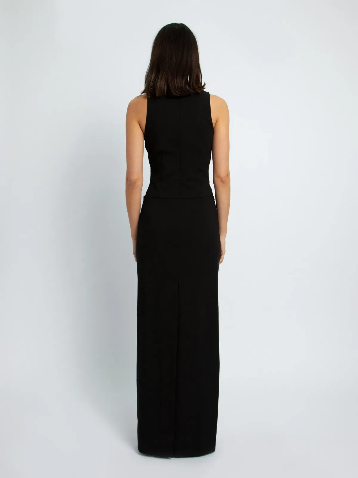 Christoper Esber Arced Column Dress Black Size 12 - Image 2
