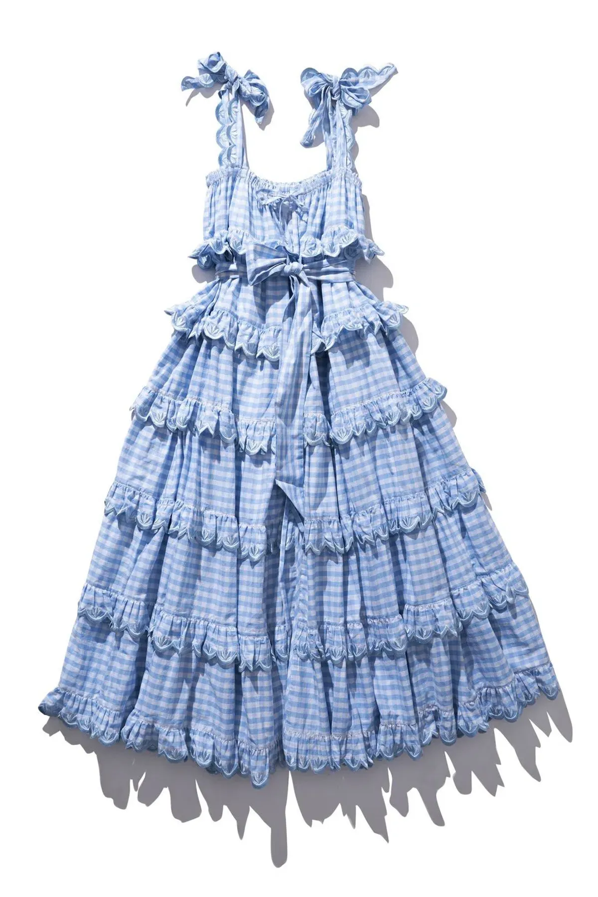 Innika Choo Iva Biigdres Dusk Gingham Print Size 1/Au 8 - Image 5
