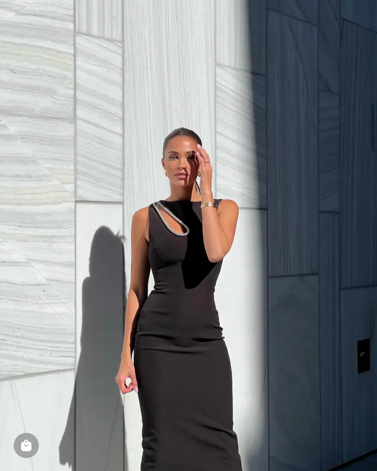 Bianca & Bridgett Valencia Dress Black Size 8 - Image 4