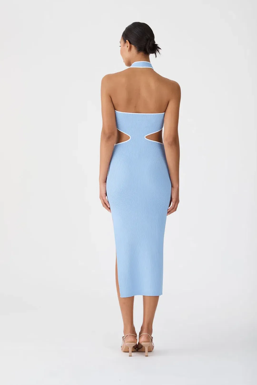 San Sloane The Monica Midi Dress Blue Size 8 for rent on The Volte - main image