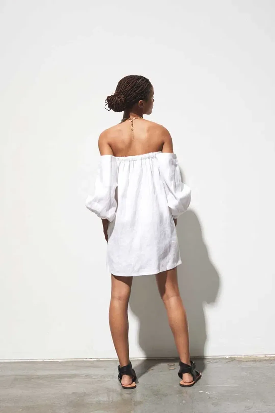 Maurie and Eve Acme Off Shoulder Dress White Size 10 for rent on The Volte - main image