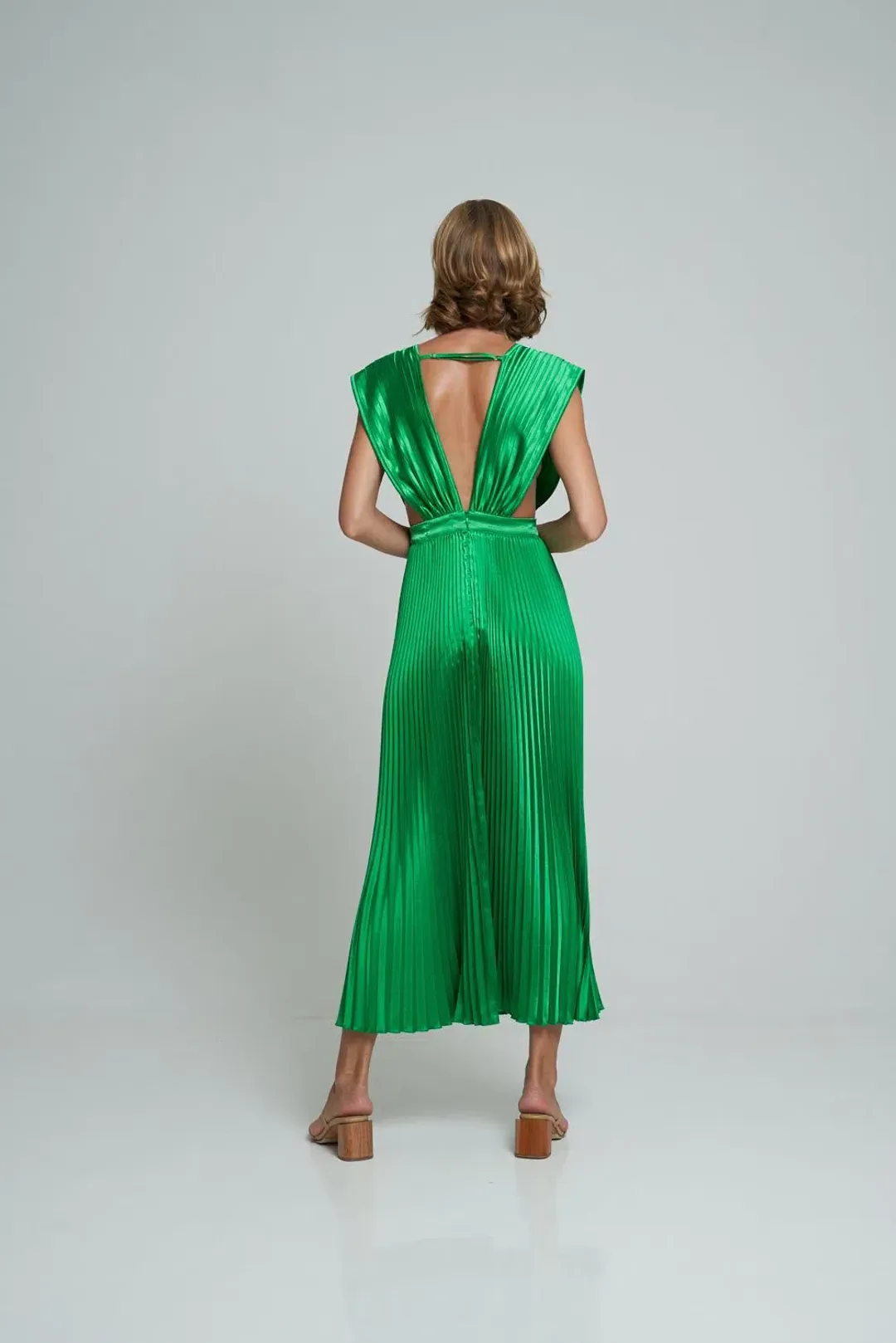 L'idee Gala Gown in Bright Green Size 10 for rent on The Volte - main image